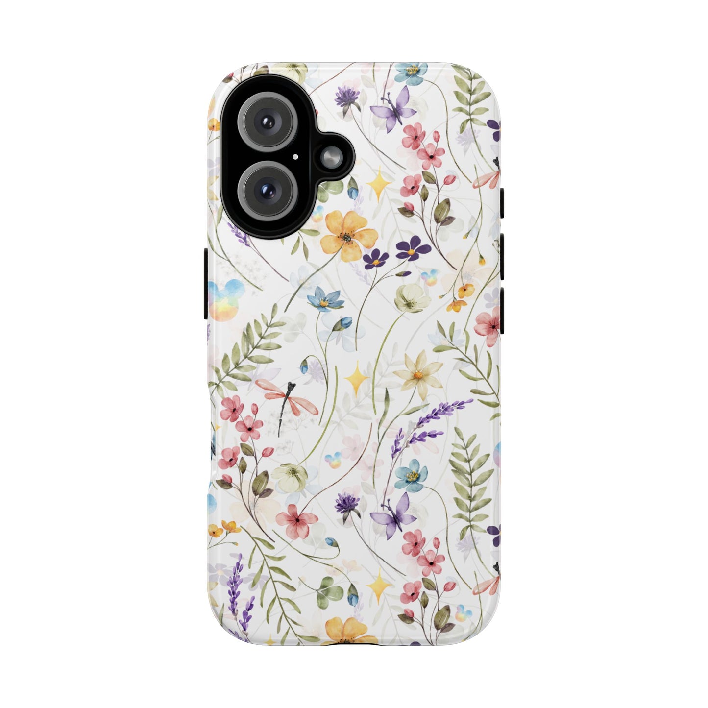 Floral Mickey Mouse Watercolor Design