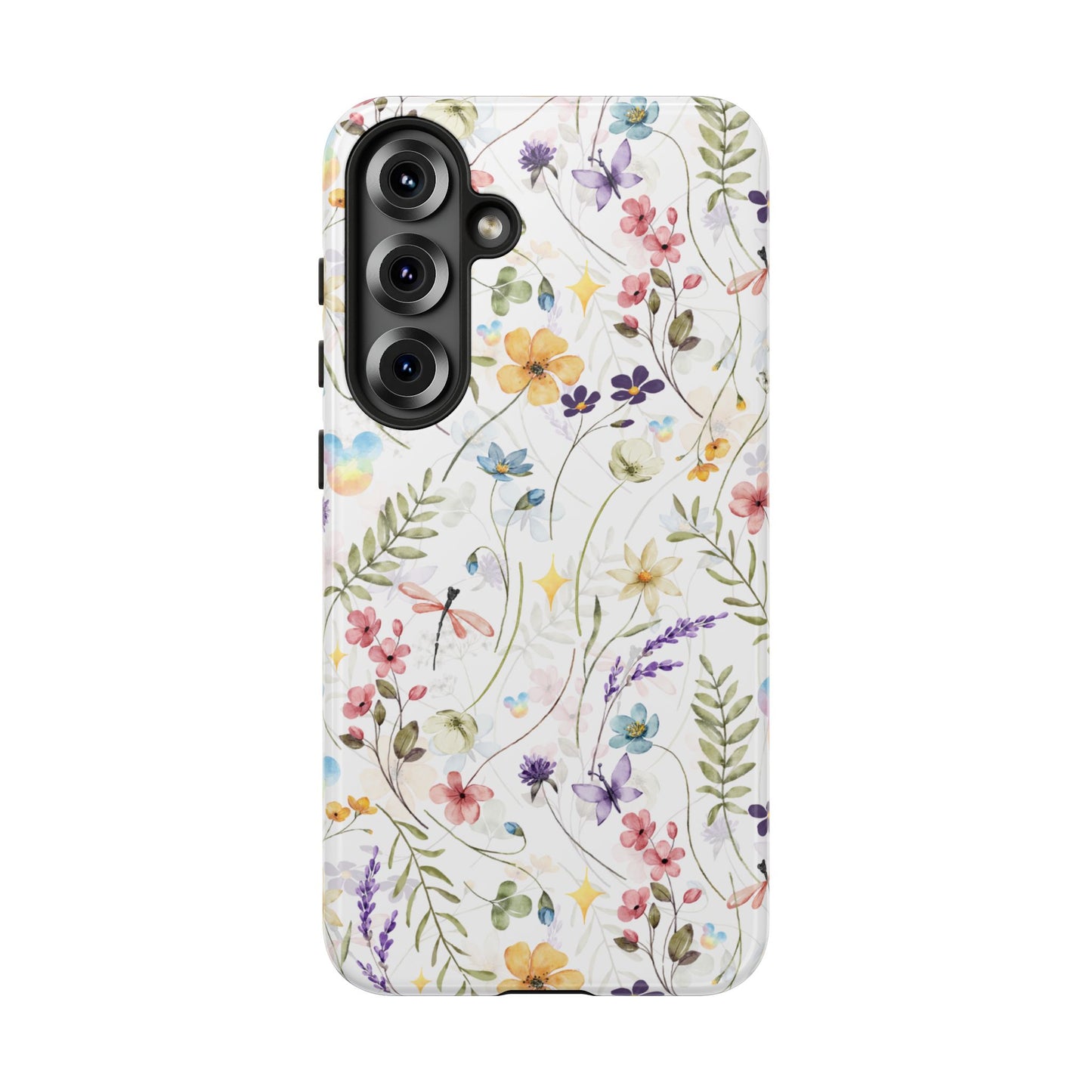 Floral Mickey Mouse Watercolor Design