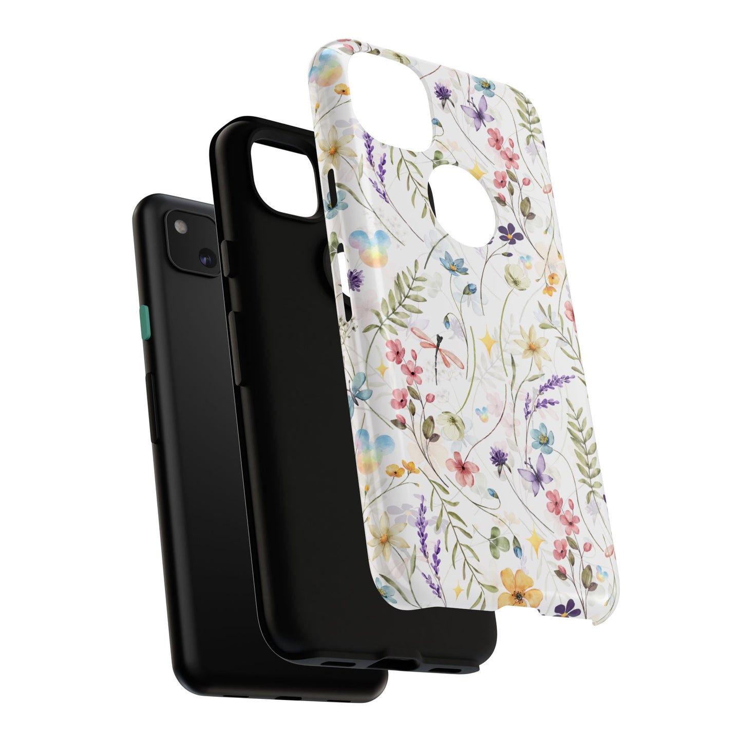 Floral Mickey Mouse Watercolor Design