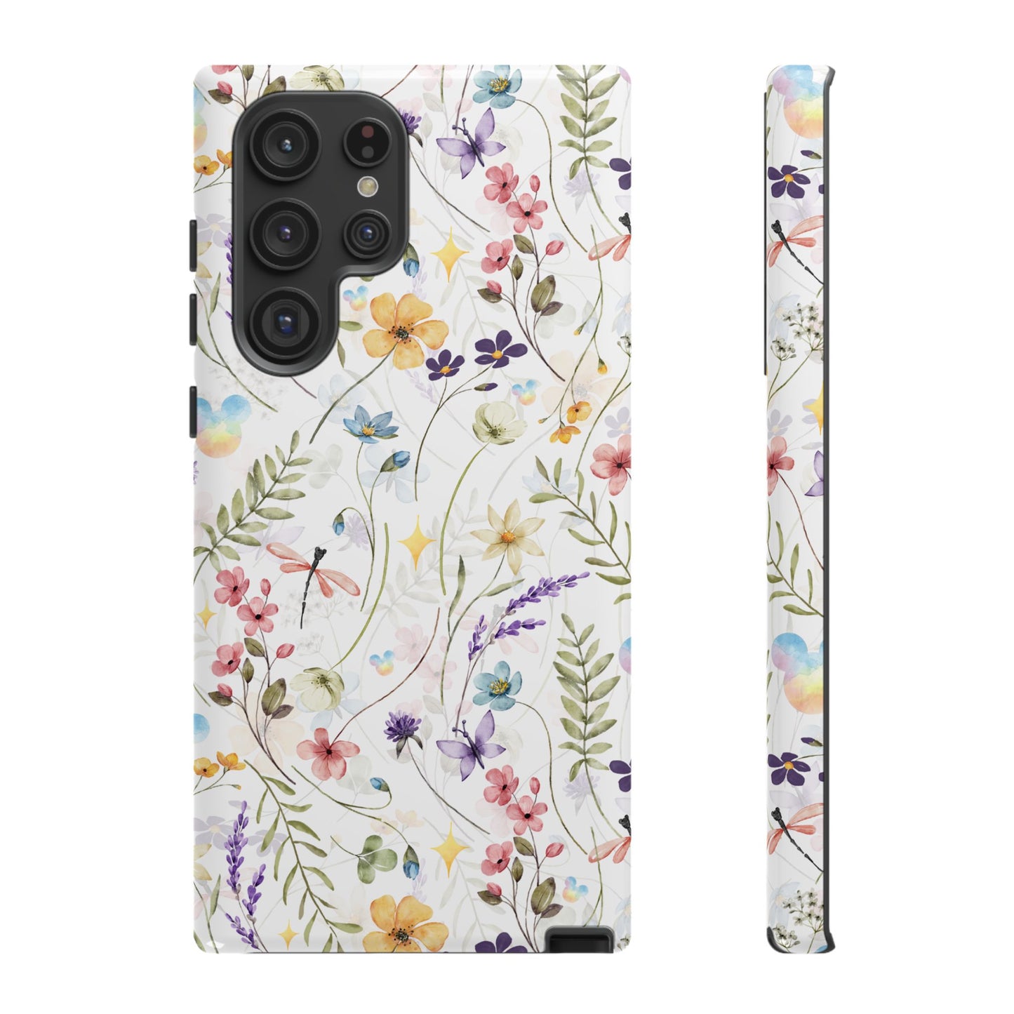 Floral Mickey Mouse Watercolor Design