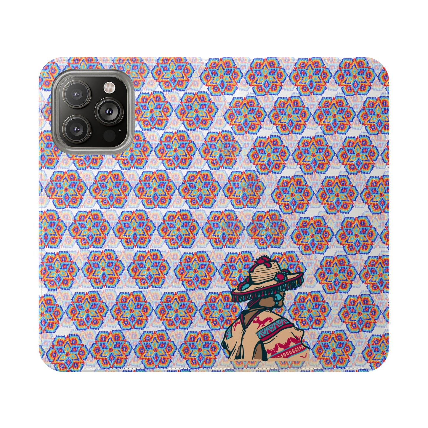 Corazón Huichol Flip Cases