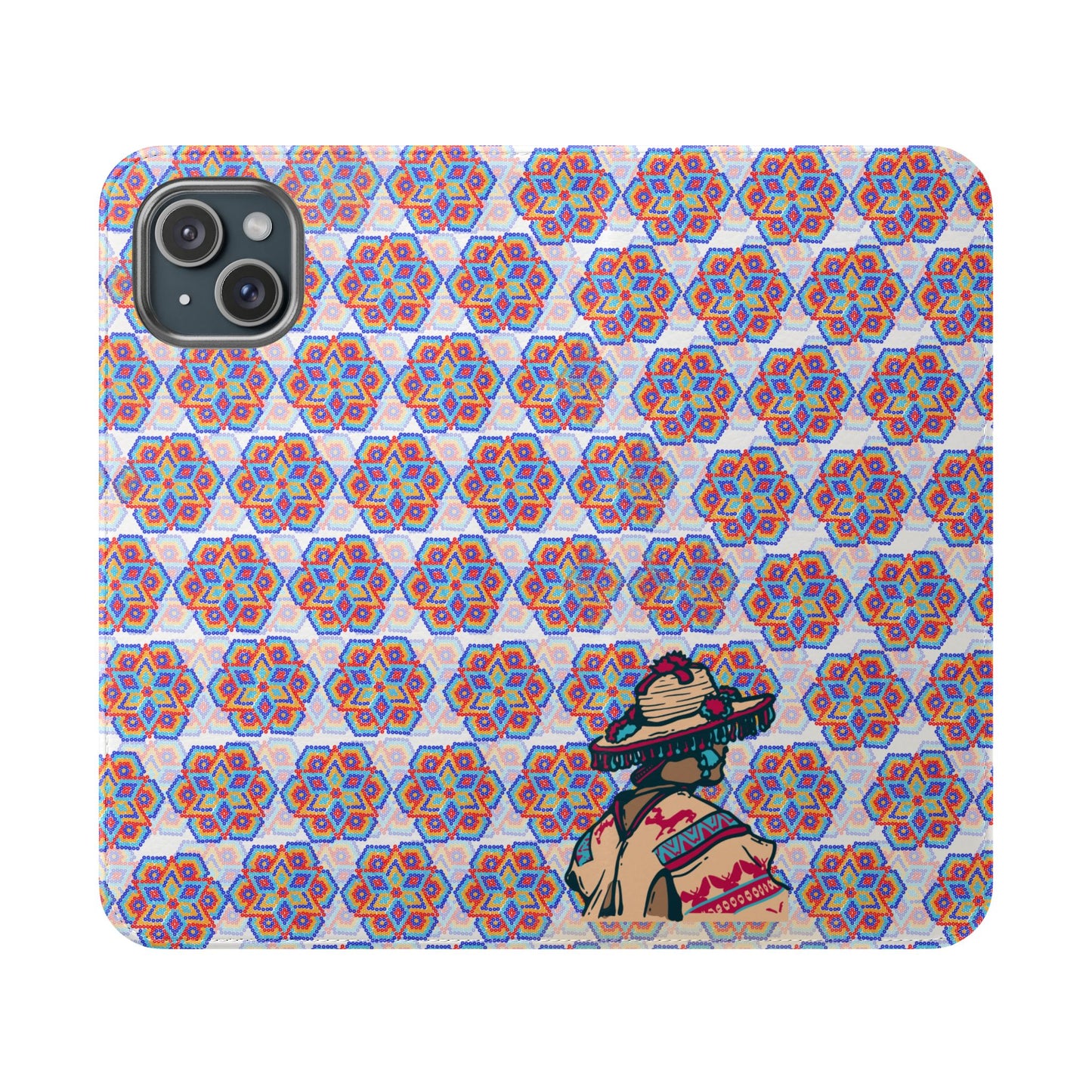 Corazón Huichol Flip Cases