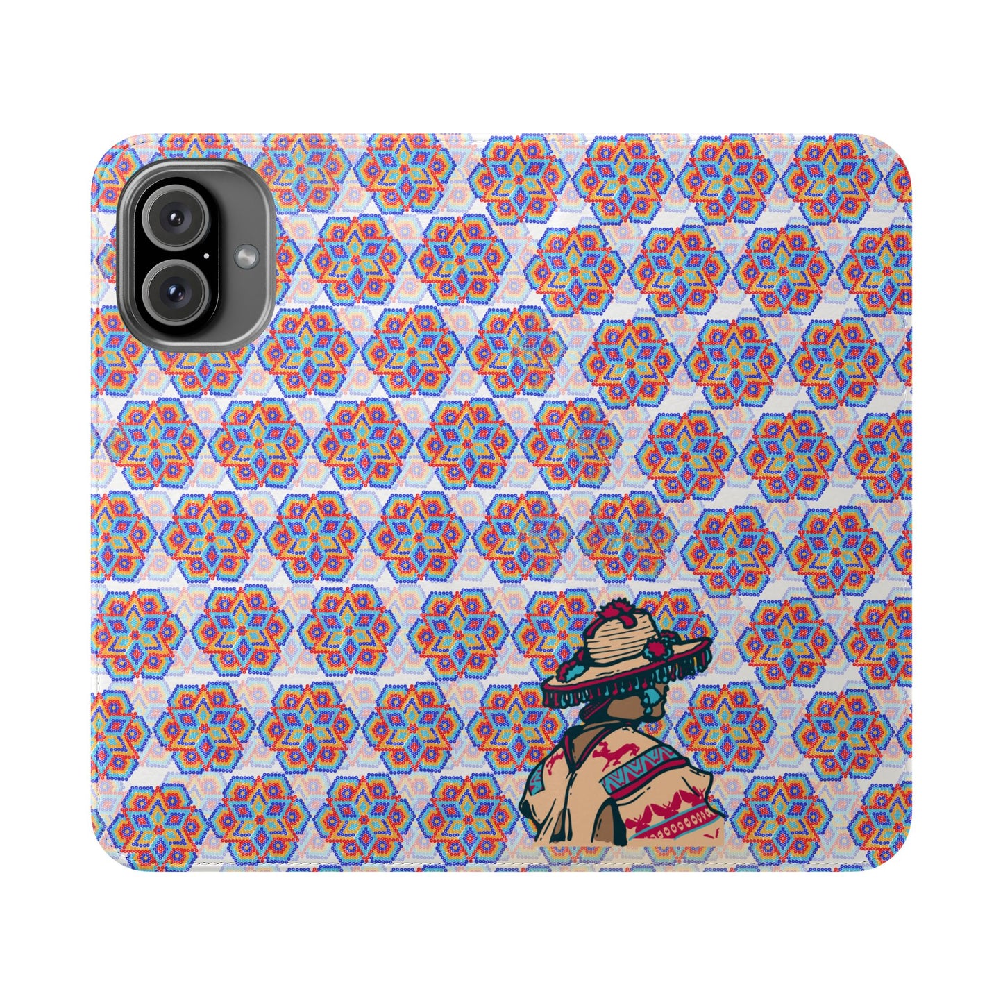 Corazón Huichol Flip Cases
