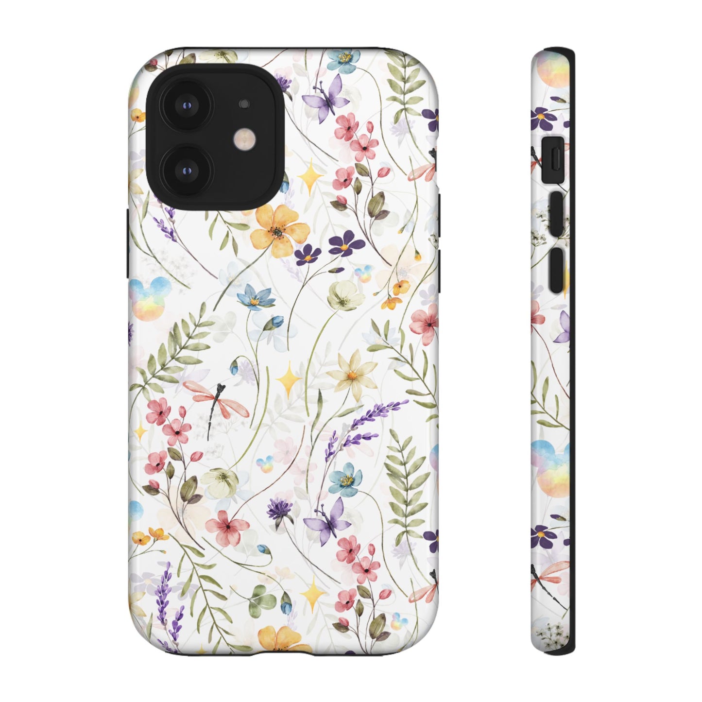 Floral Mickey Mouse Watercolor Design