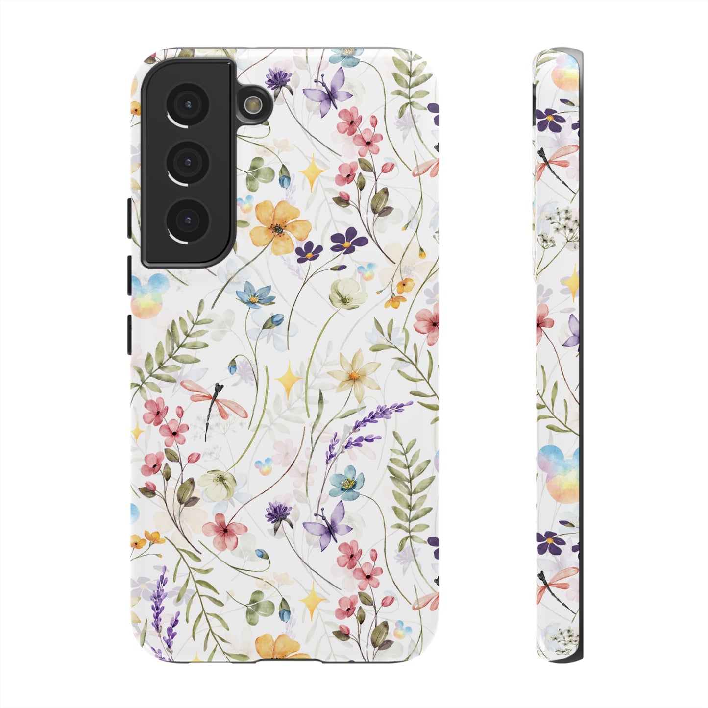 Floral Mickey Mouse Watercolor Design