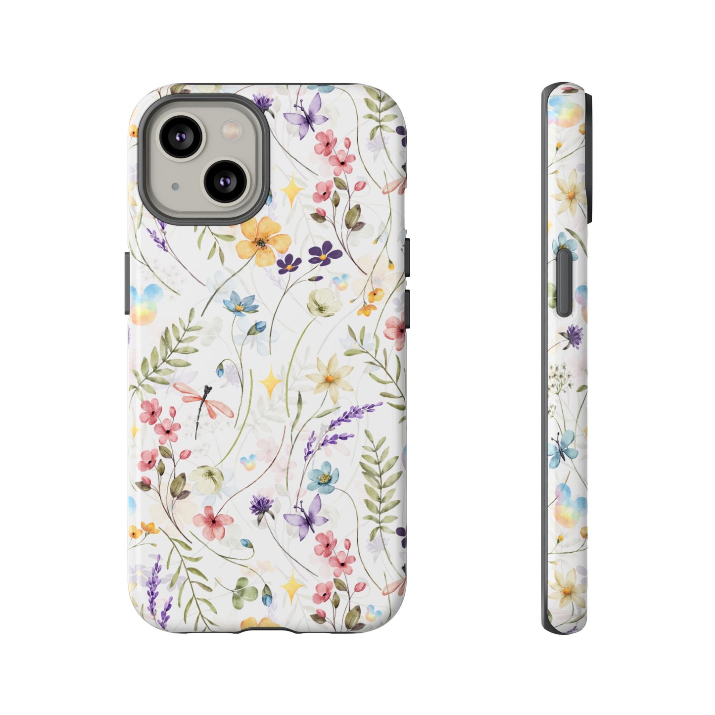 Floral Mickey Mouse Watercolor Design