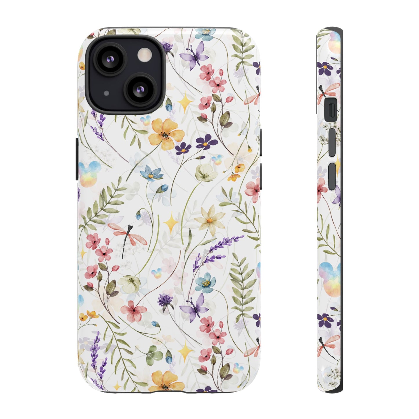 Floral Mickey Mouse Watercolor Design