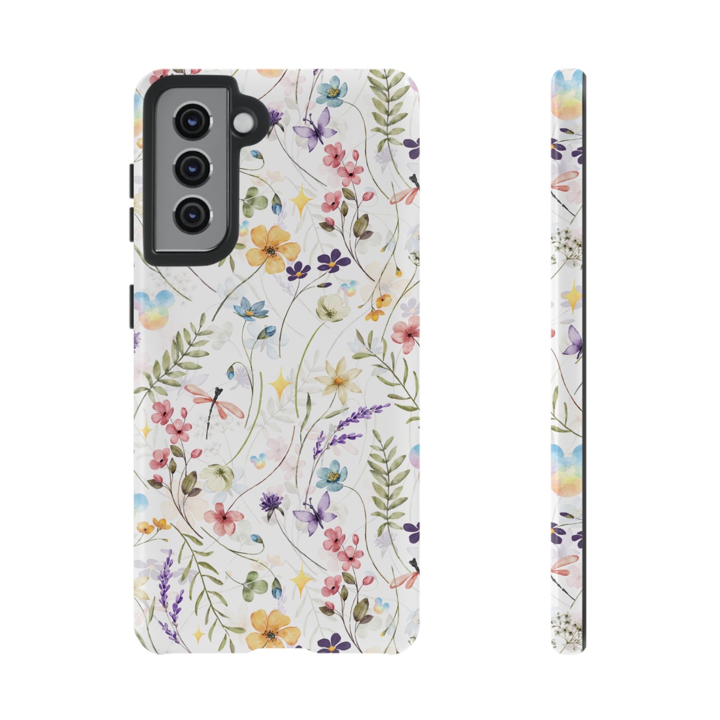 Floral Mickey Mouse Watercolor Design