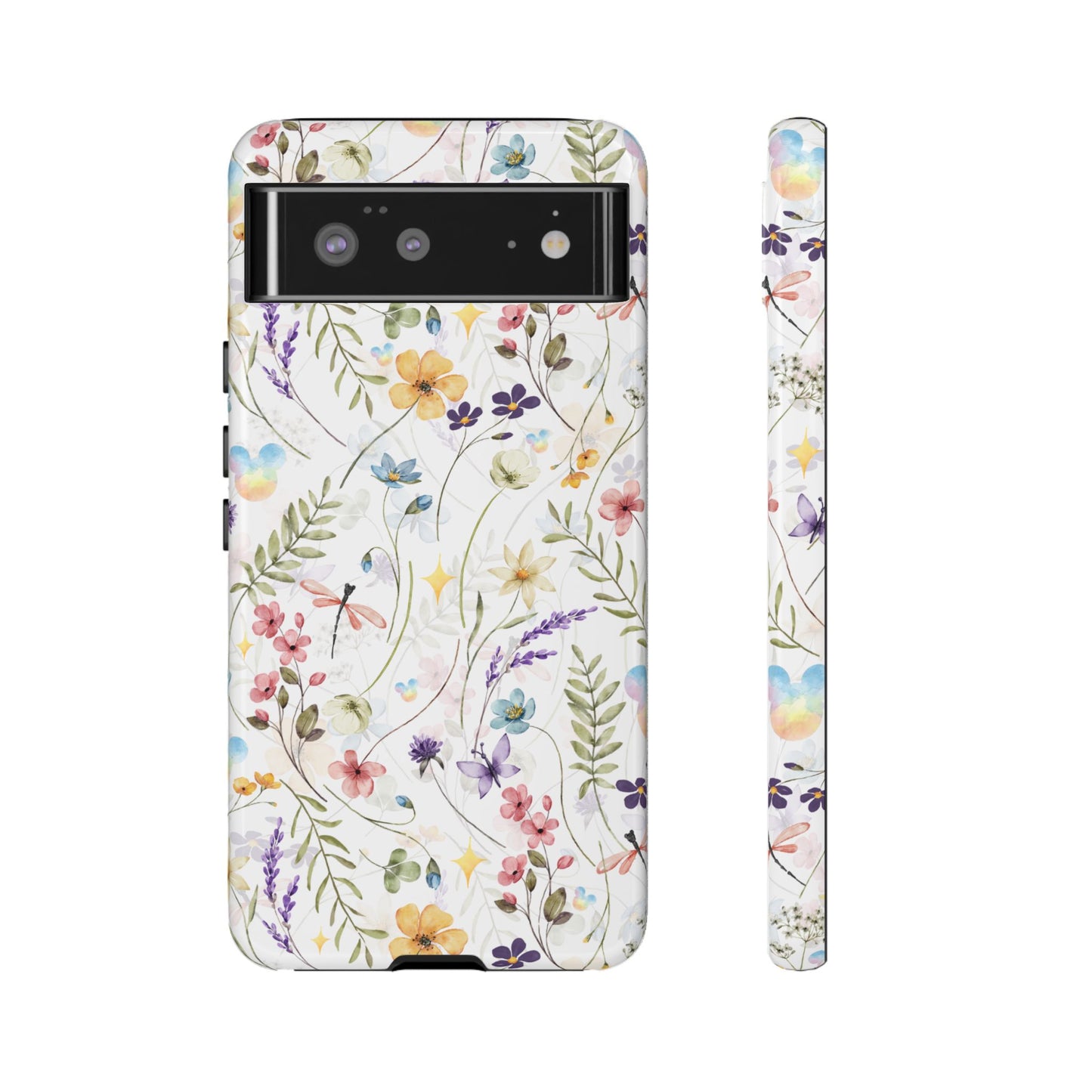 Floral Mickey Mouse Watercolor Design
