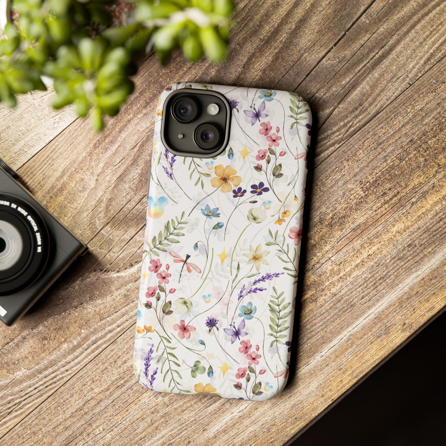 Floral Mickey Mouse Watercolor Design