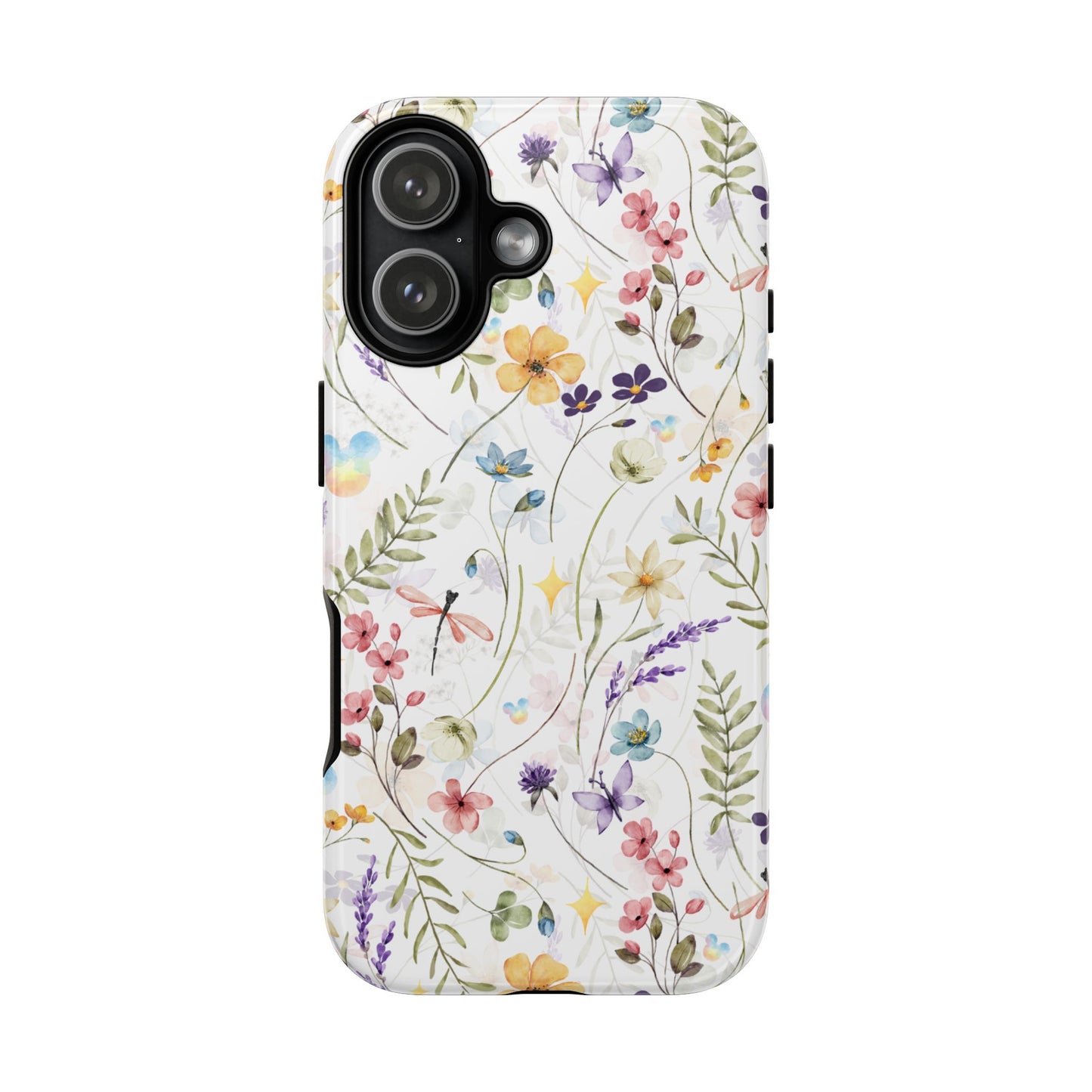 Floral Mickey Mouse Watercolor Design
