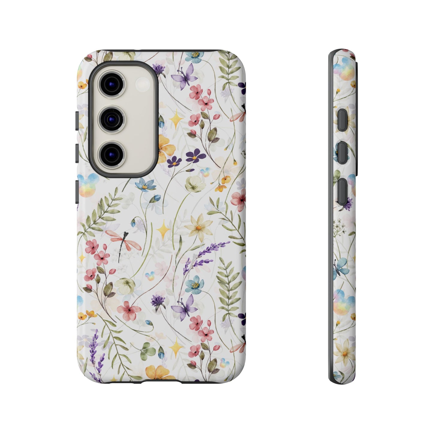 Floral Mickey Mouse Watercolor Design