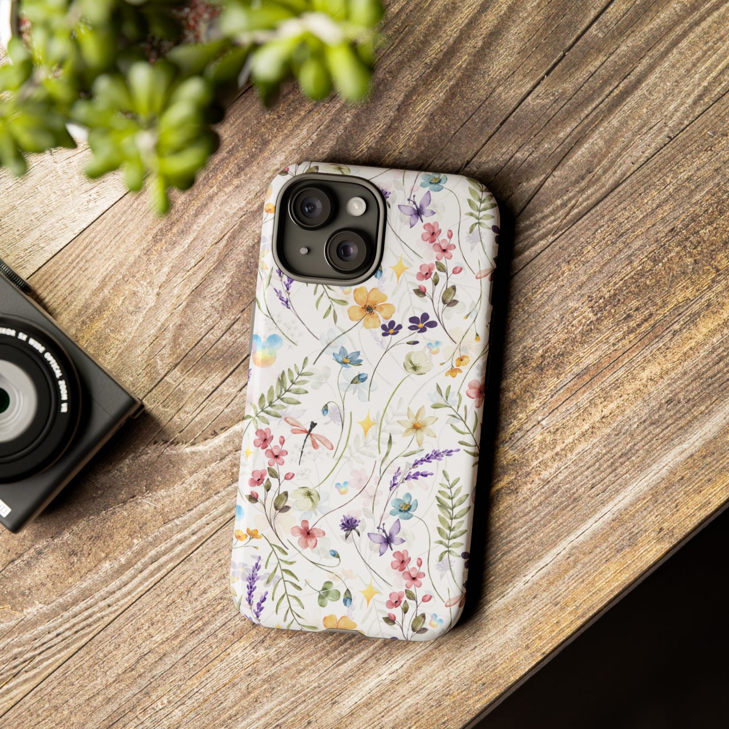 Floral Mickey Mouse Watercolor Design