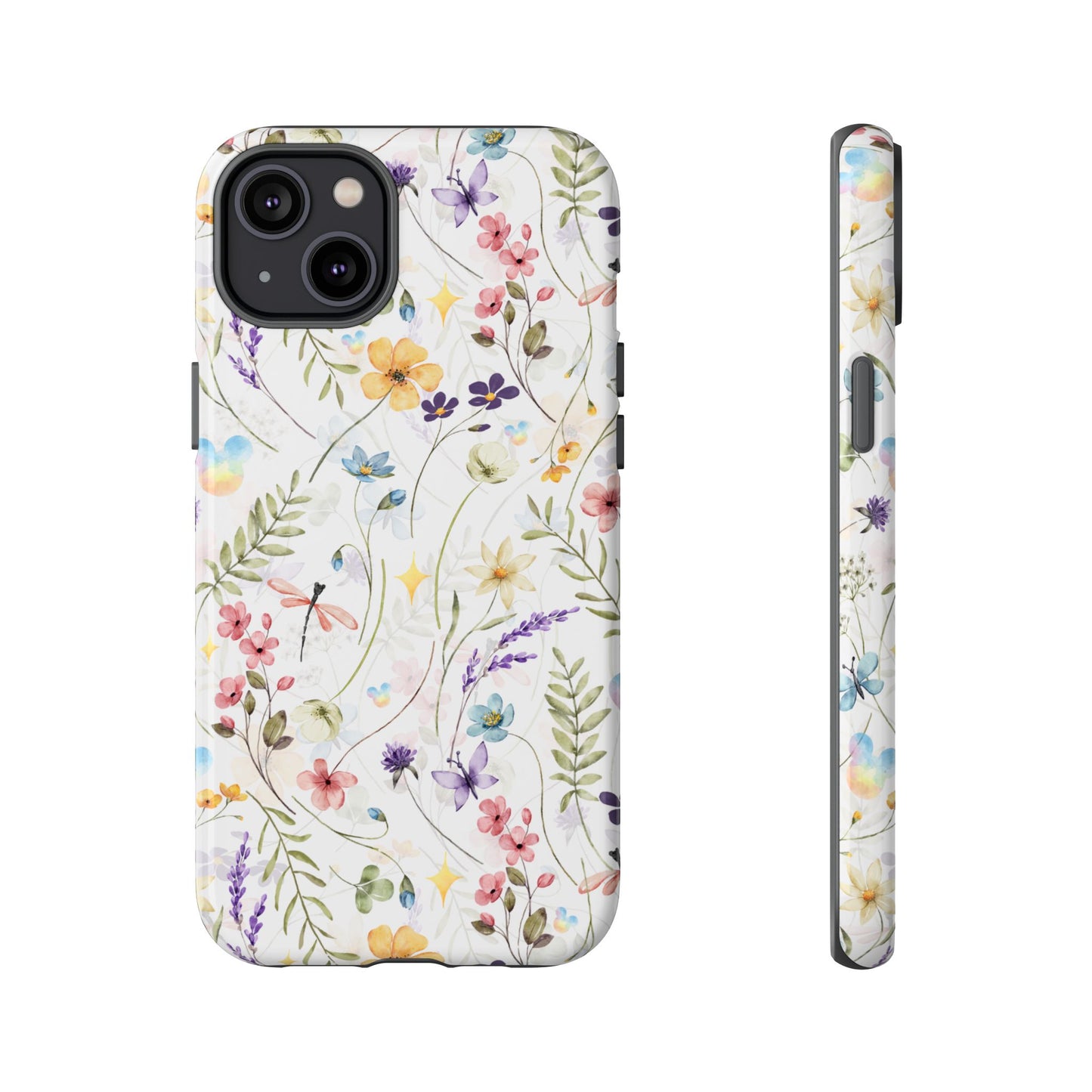 Floral Mickey Mouse Watercolor Design