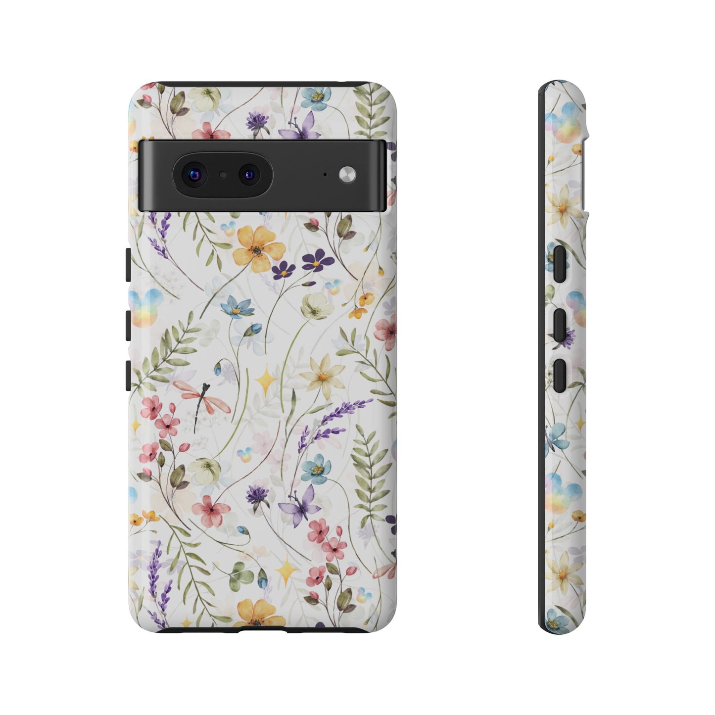 Floral Mickey Mouse Watercolor Design