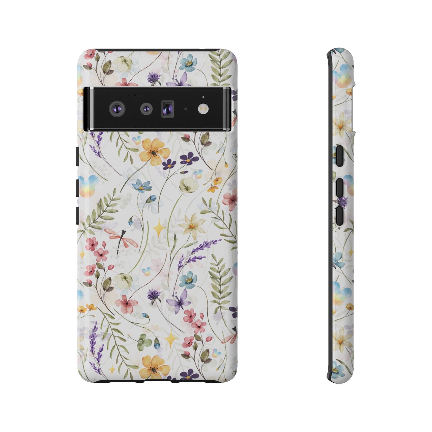 Floral Mickey Mouse Watercolor Design