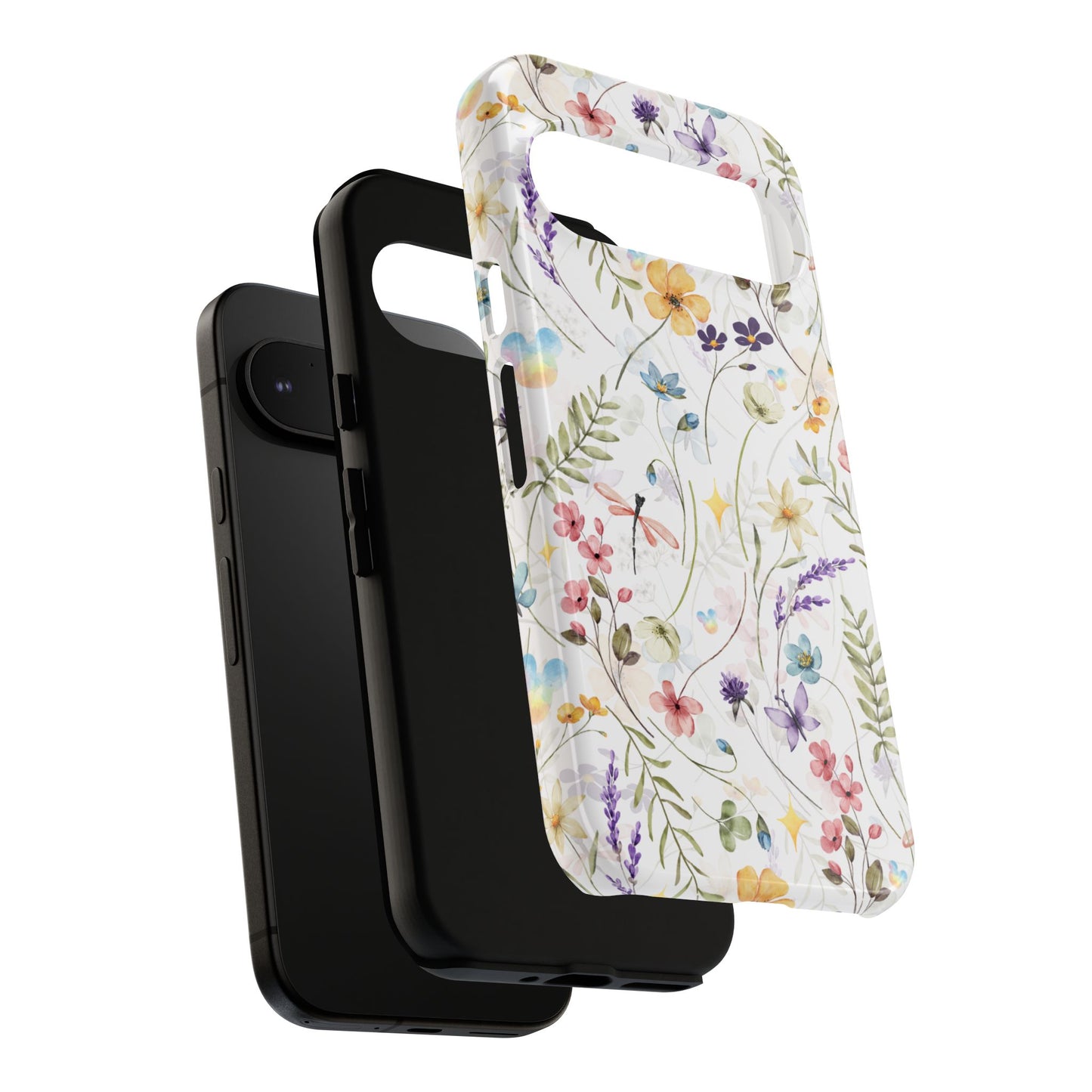 Floral Mickey Mouse Watercolor Design