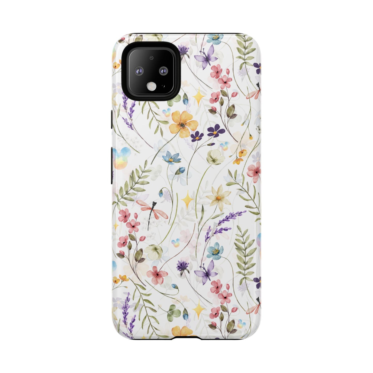 Floral Mickey Mouse Watercolor Design
