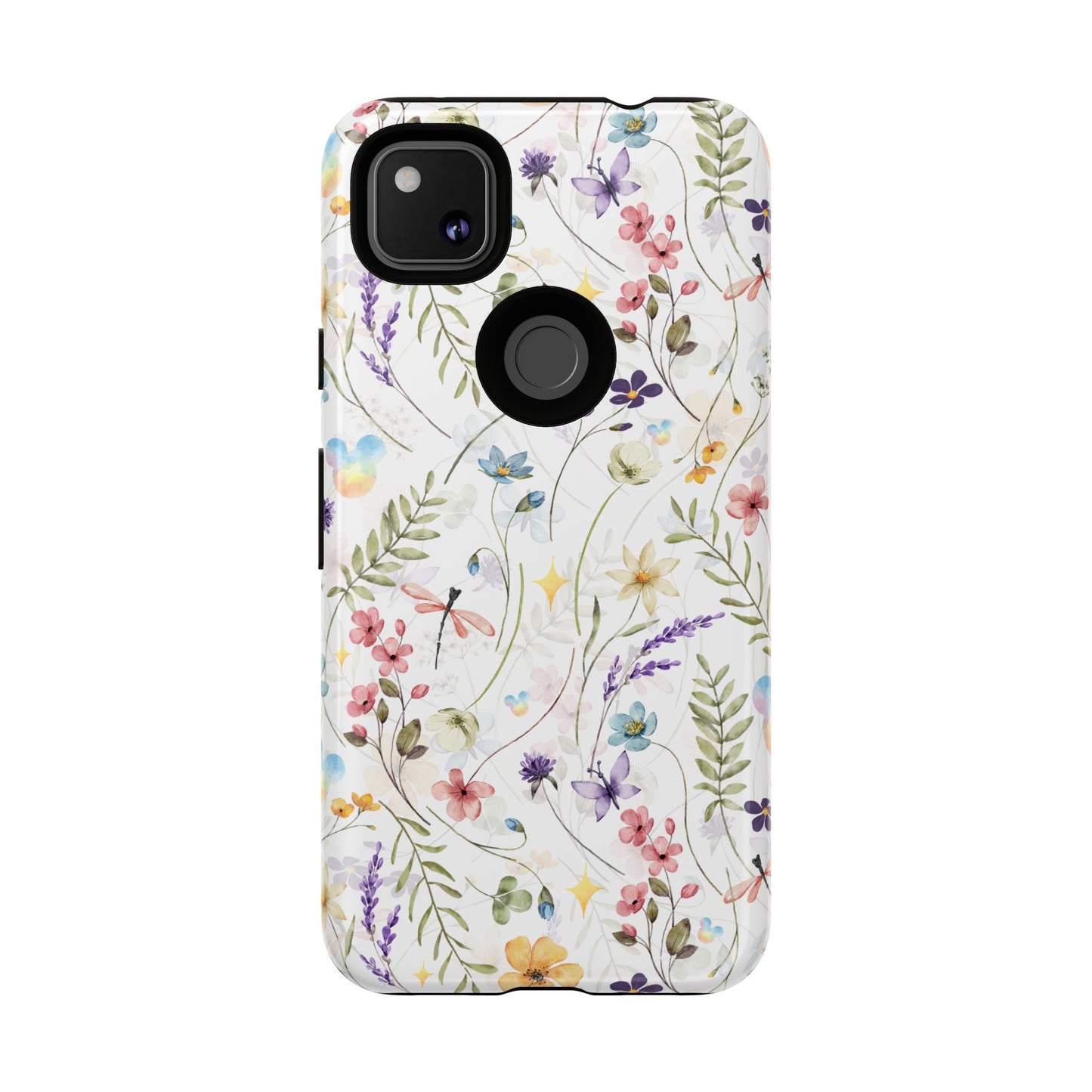 Floral Mickey Mouse Watercolor Design