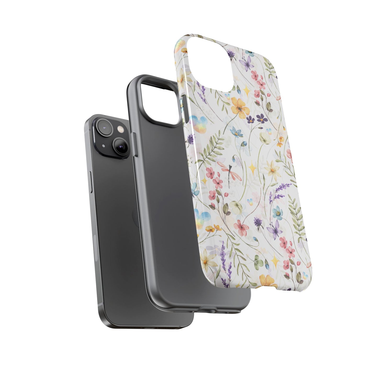 Floral Mickey Mouse Watercolor Design