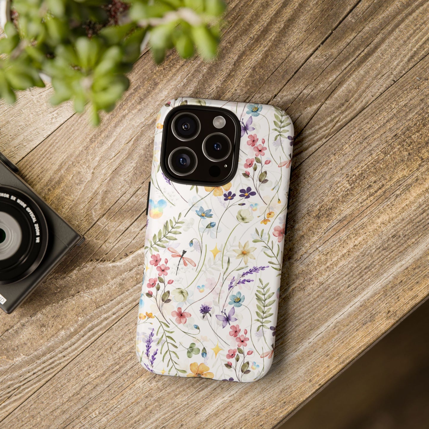 Floral Mickey Mouse Watercolor Design