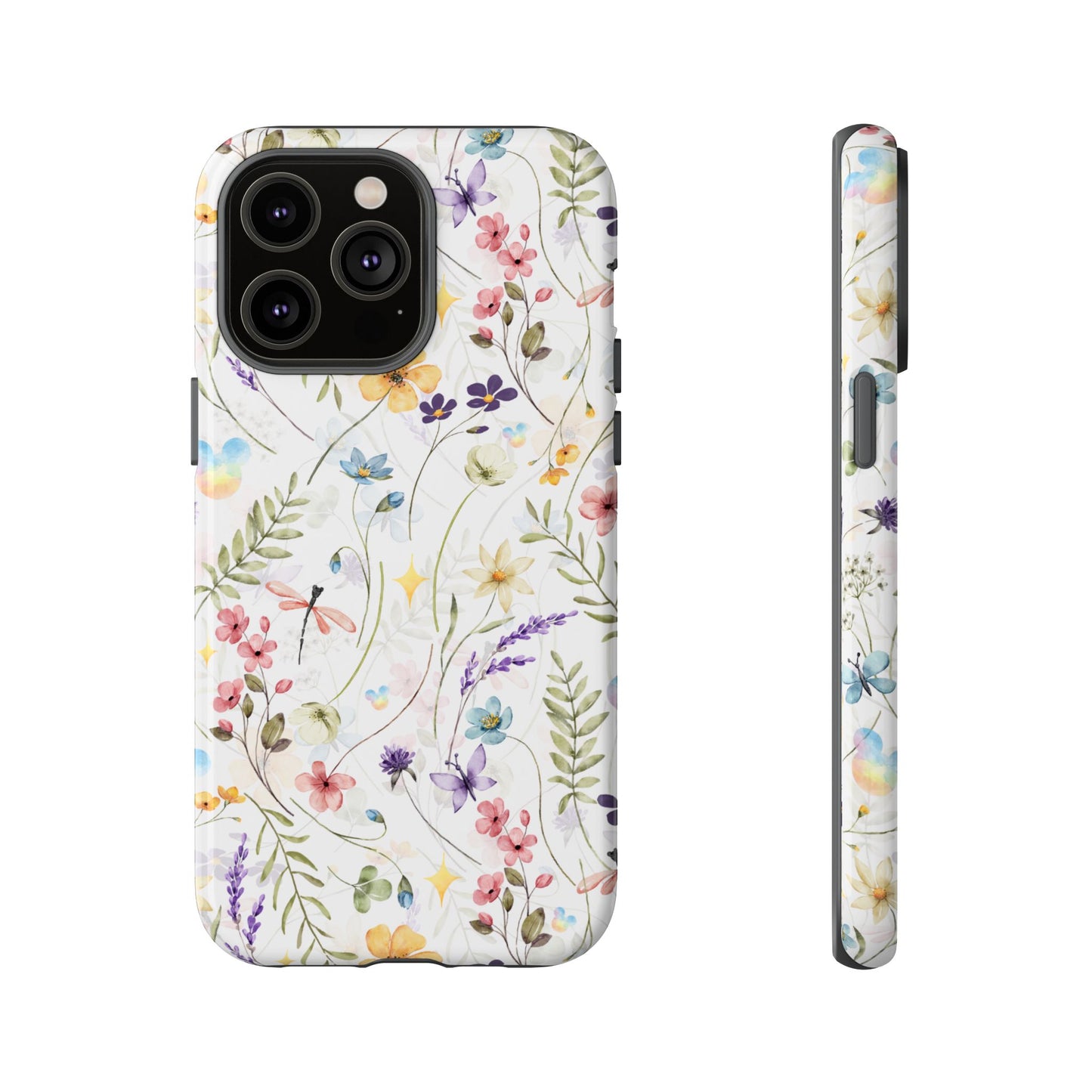 Floral Mickey Mouse Watercolor Design
