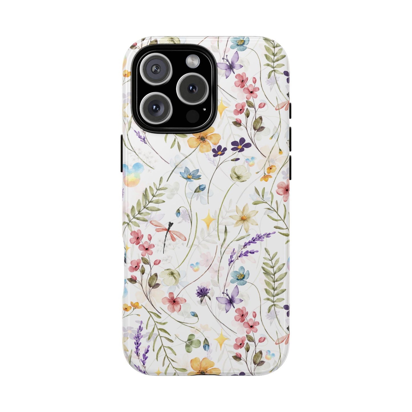 Floral Mickey Mouse Watercolor Design