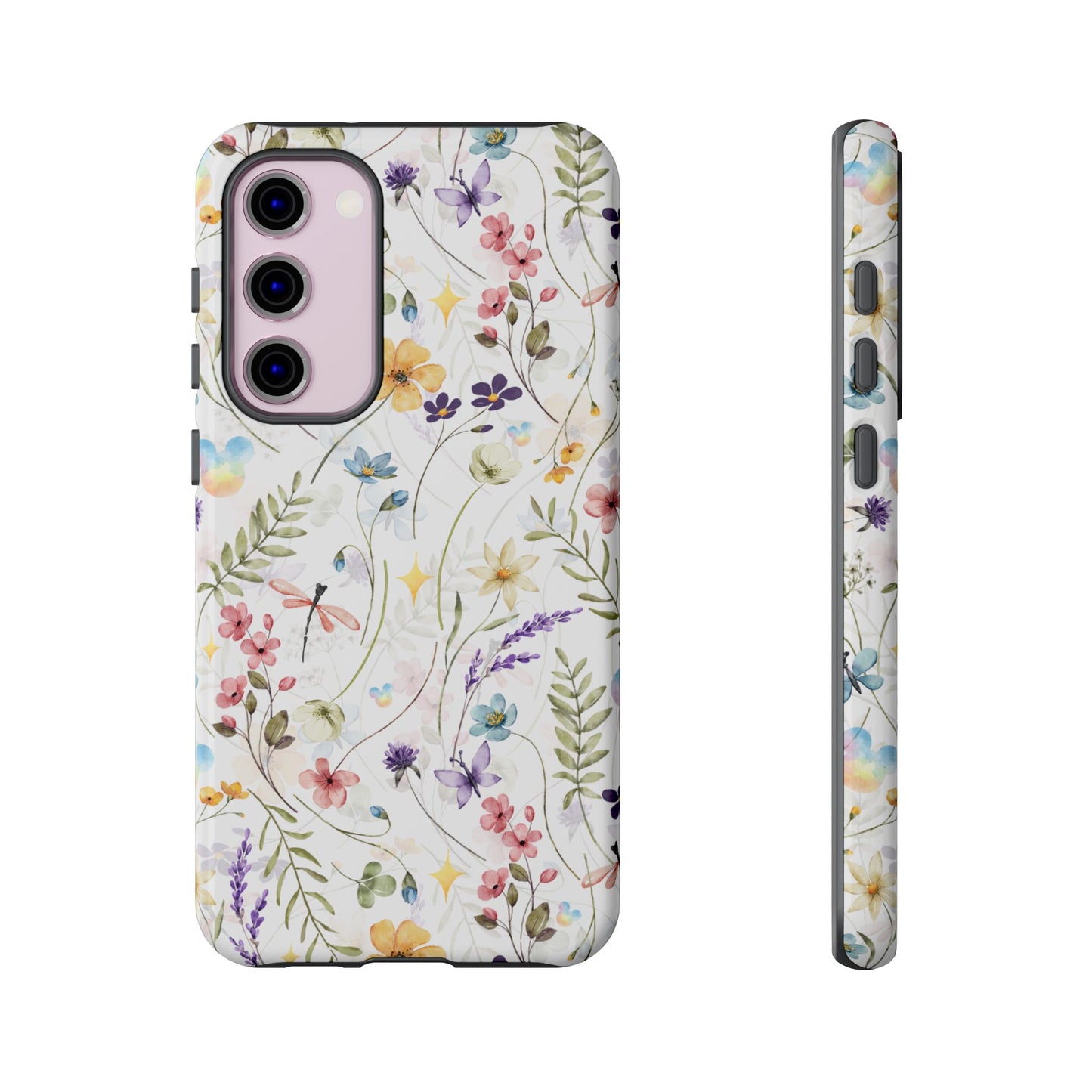 Floral Mickey Mouse Watercolor Design