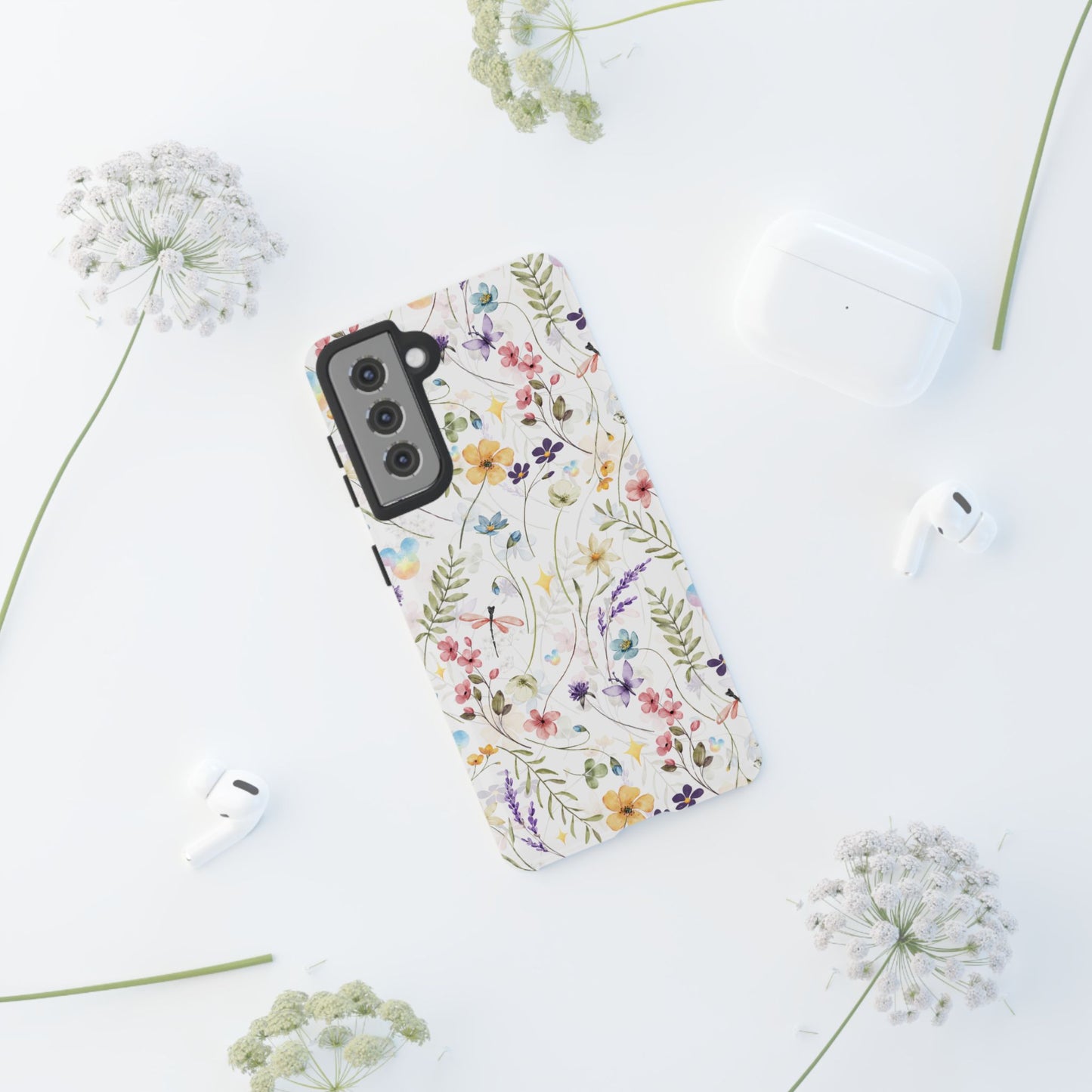 Floral Mickey Mouse Watercolor Design