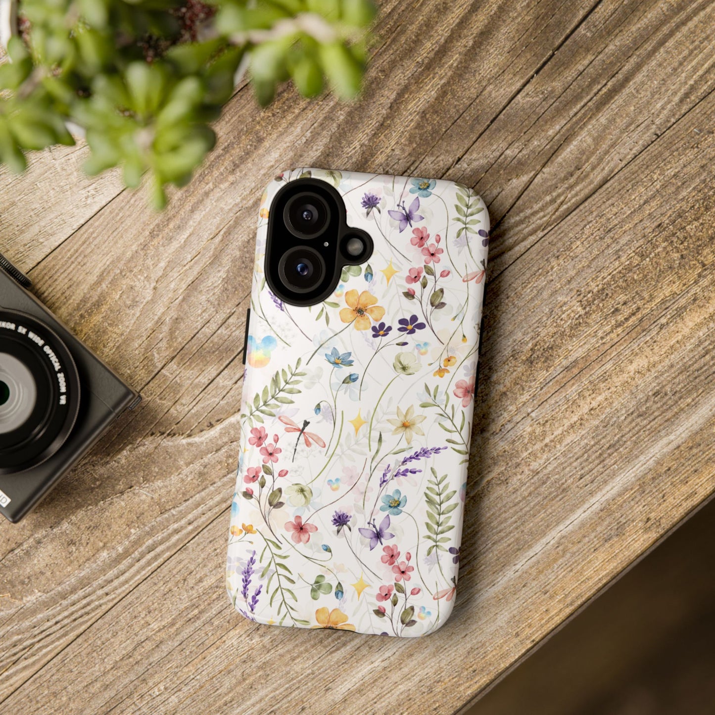 Floral Mickey Mouse Watercolor Design