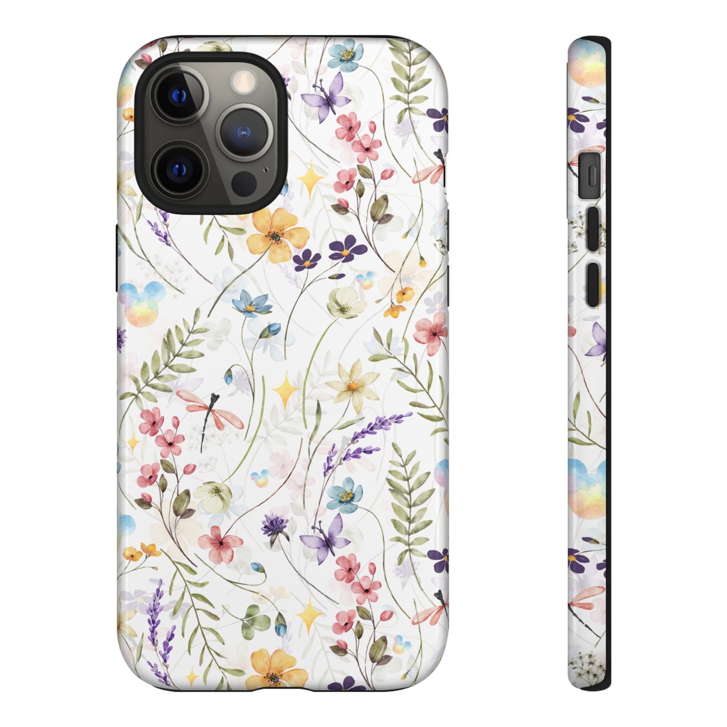 Floral Mickey Mouse Watercolor Design