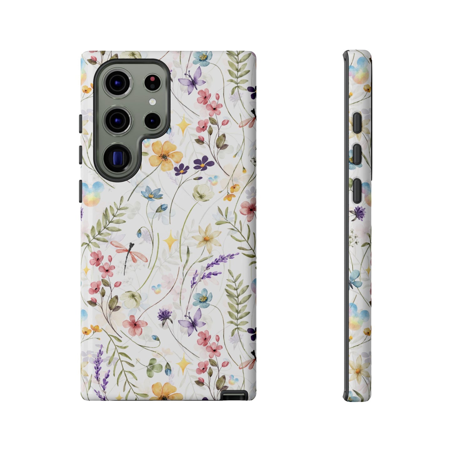 Floral Mickey Mouse Watercolor Design