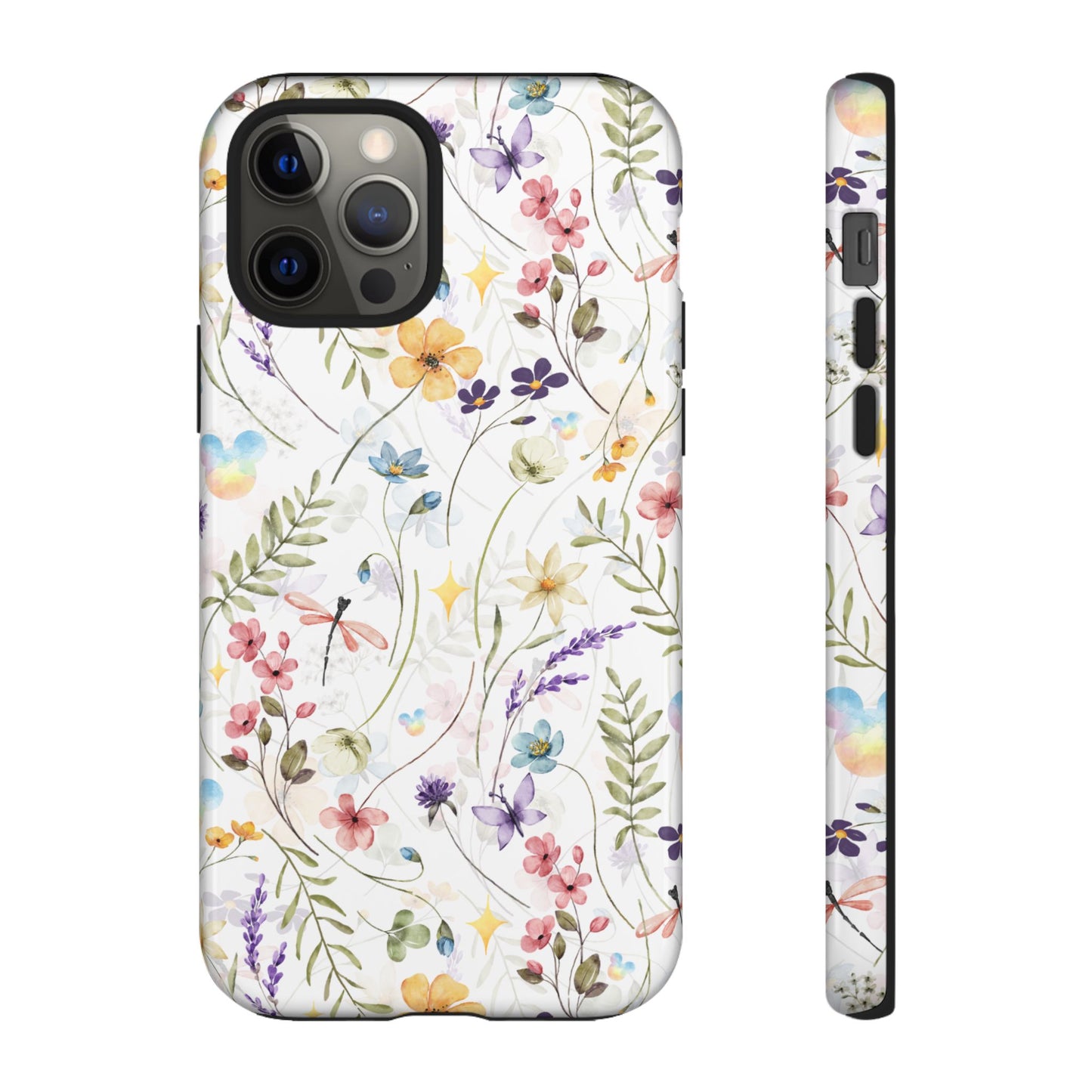 Floral Mickey Mouse Watercolor Design