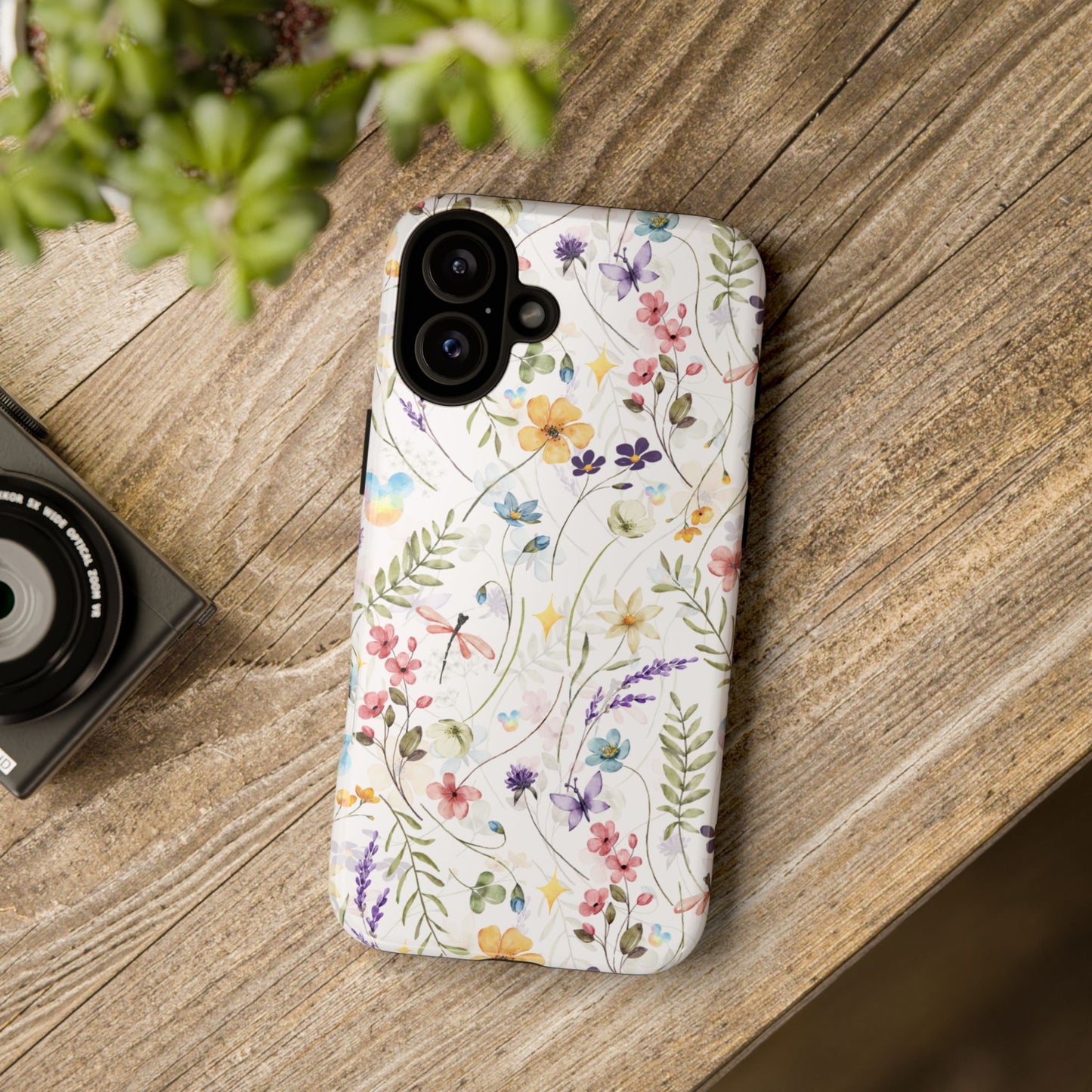 Floral Mickey Mouse Watercolor Design