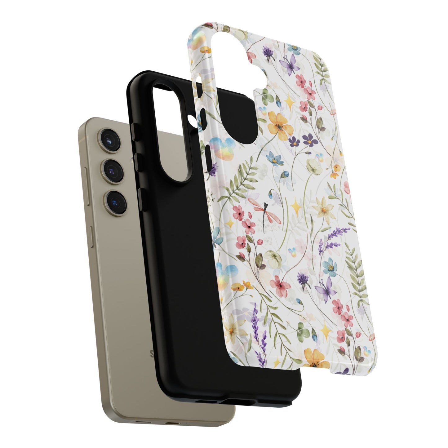 Floral Mickey Mouse Watercolor Design