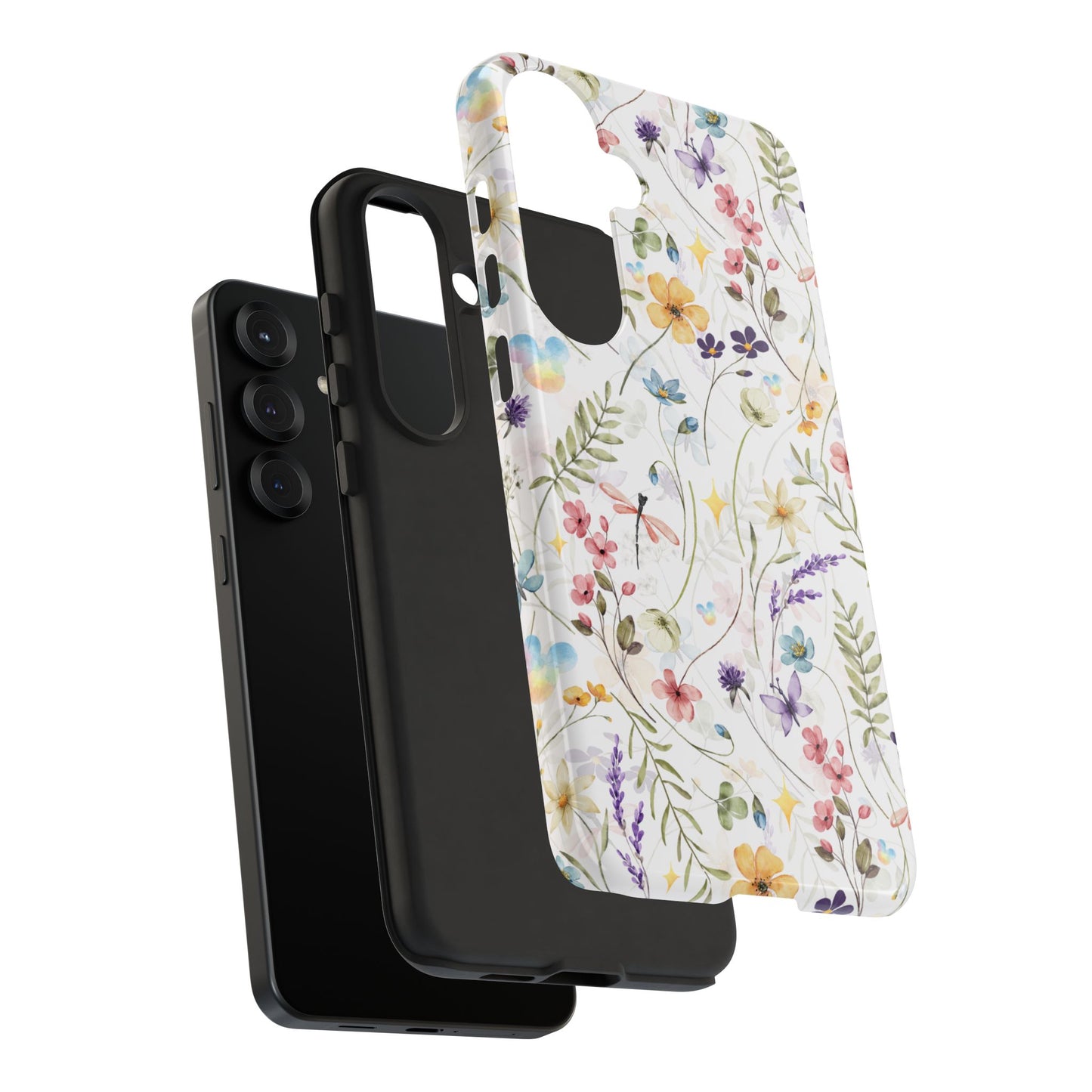 Floral Mickey Mouse Watercolor Design
