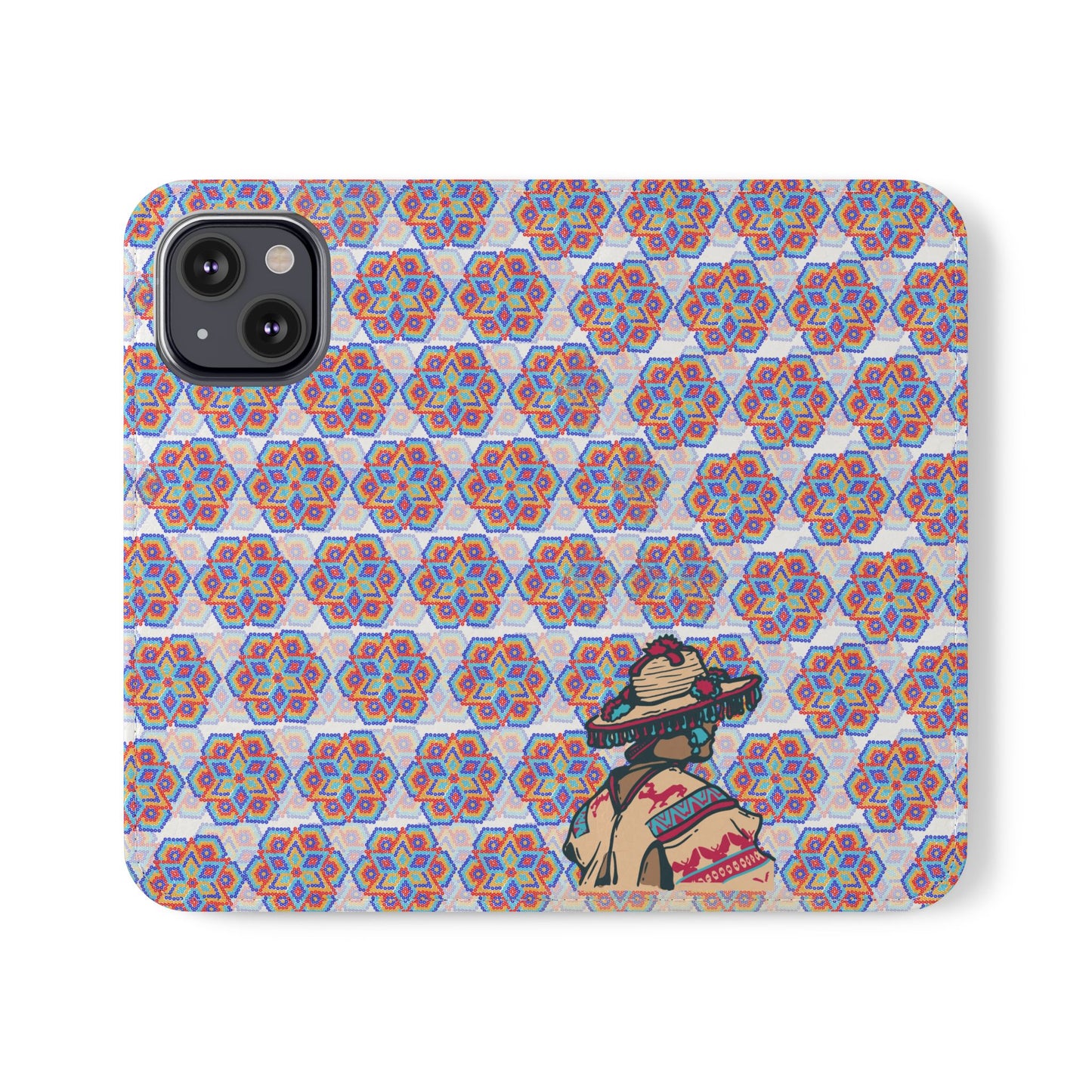 Corazón Huichol Flip Cases