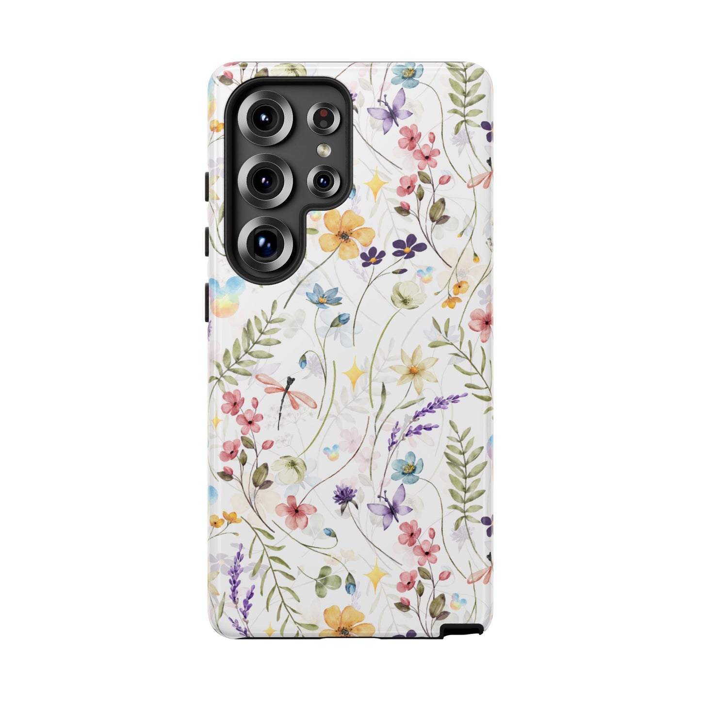 Floral Mickey Mouse Watercolor Design