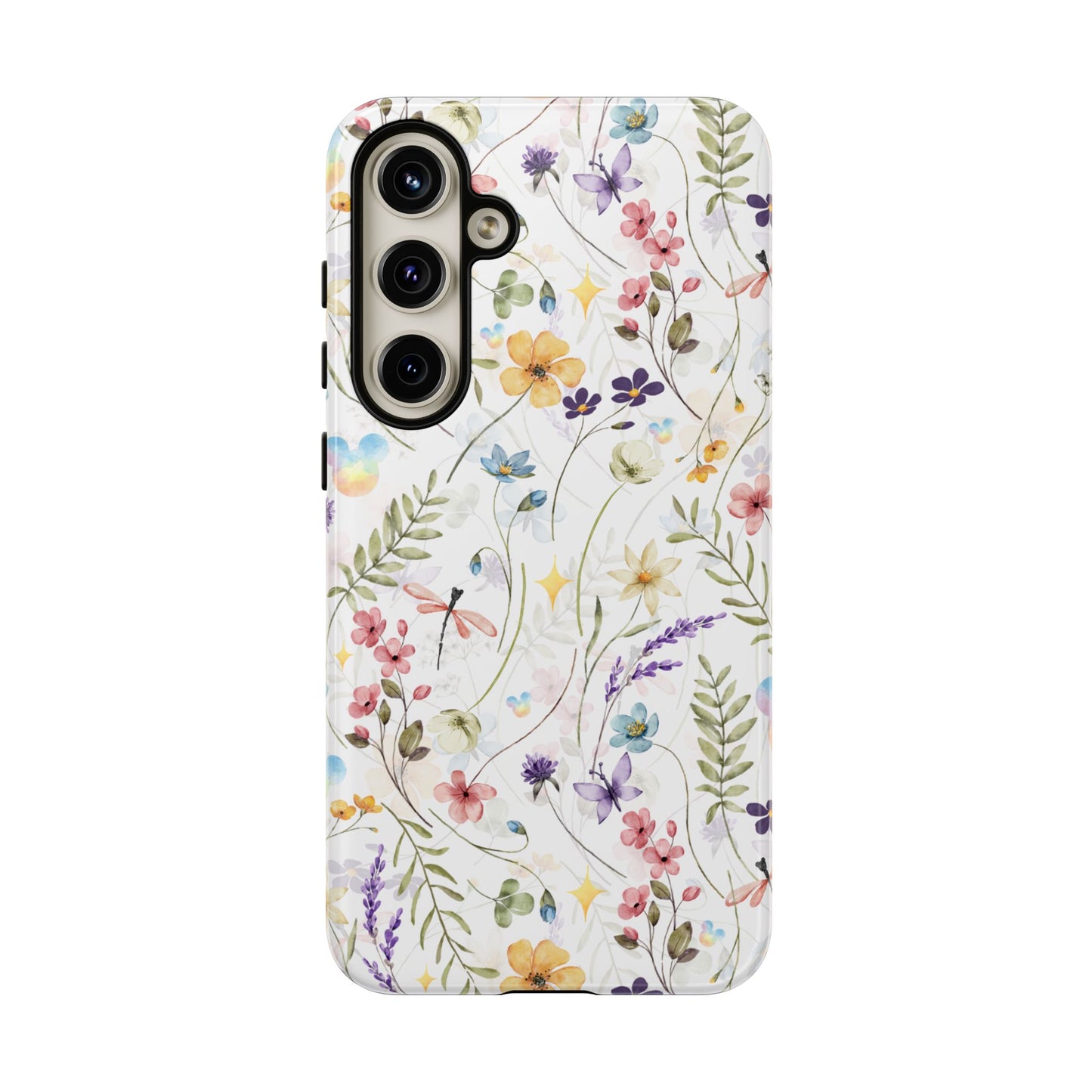 Floral Mickey Mouse Watercolor Design
