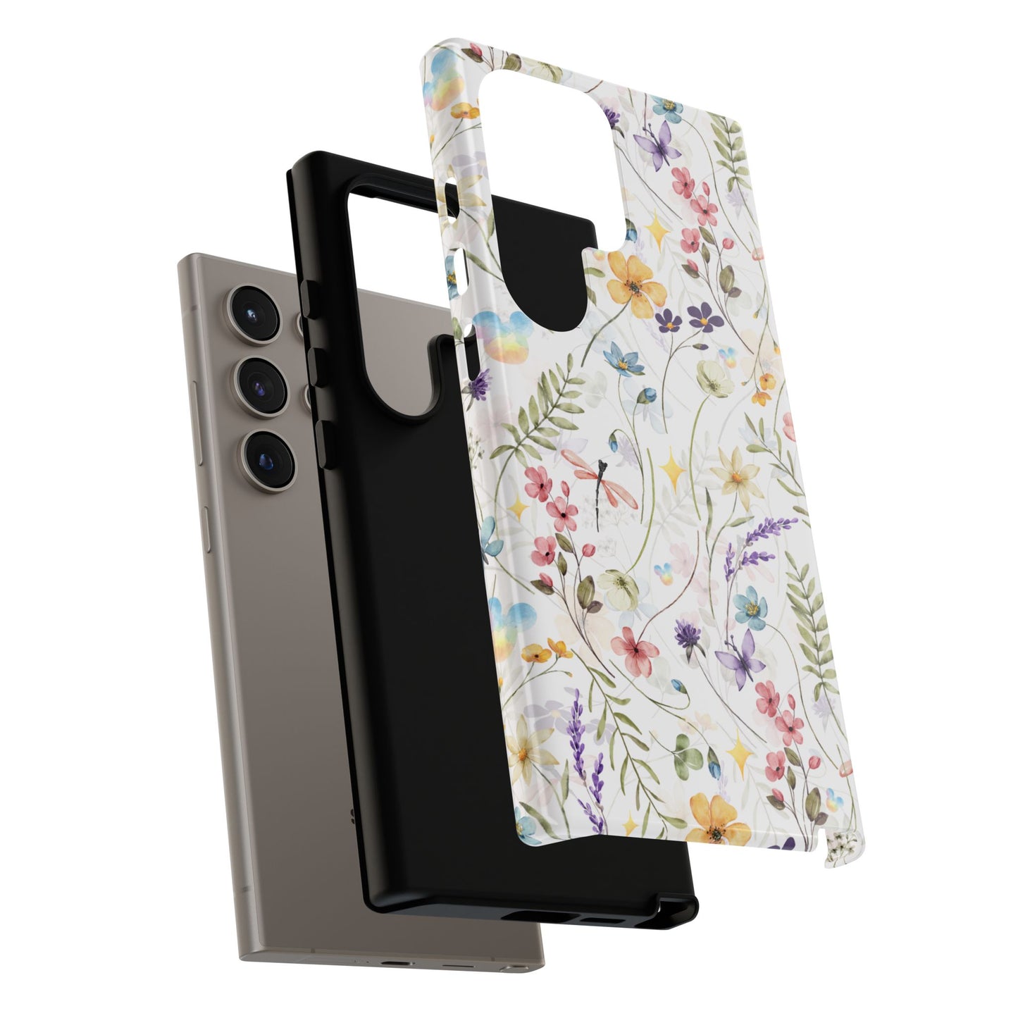Floral Mickey Mouse Watercolor Design