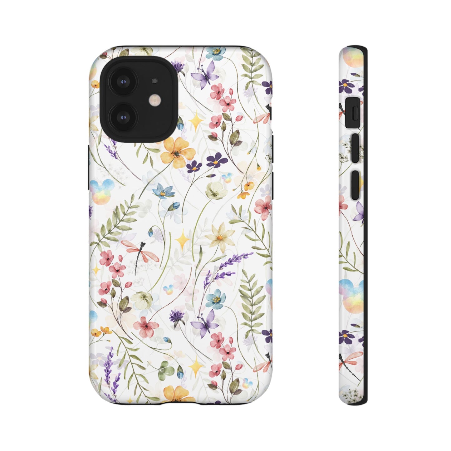 Floral Mickey Mouse Watercolor Design