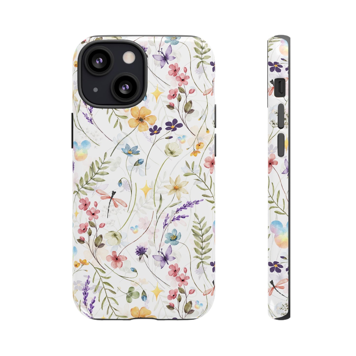 Floral Mickey Mouse Watercolor Design