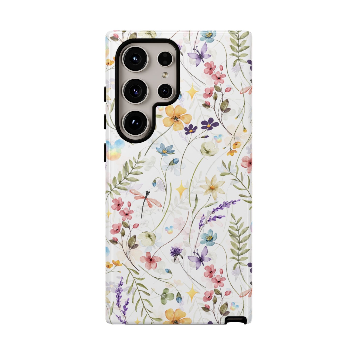 Floral Mickey Mouse Watercolor Design