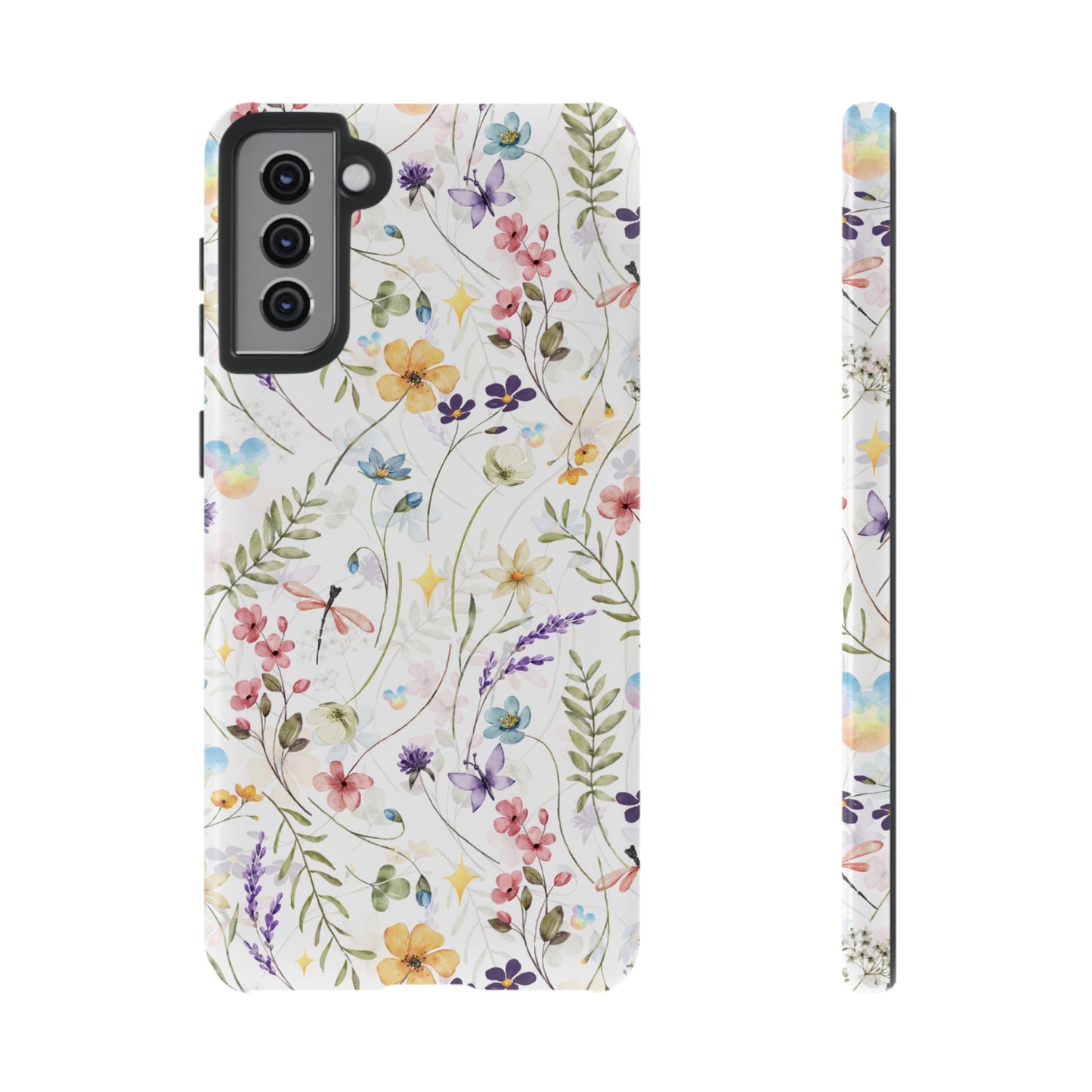 Floral Mickey Mouse Watercolor Design