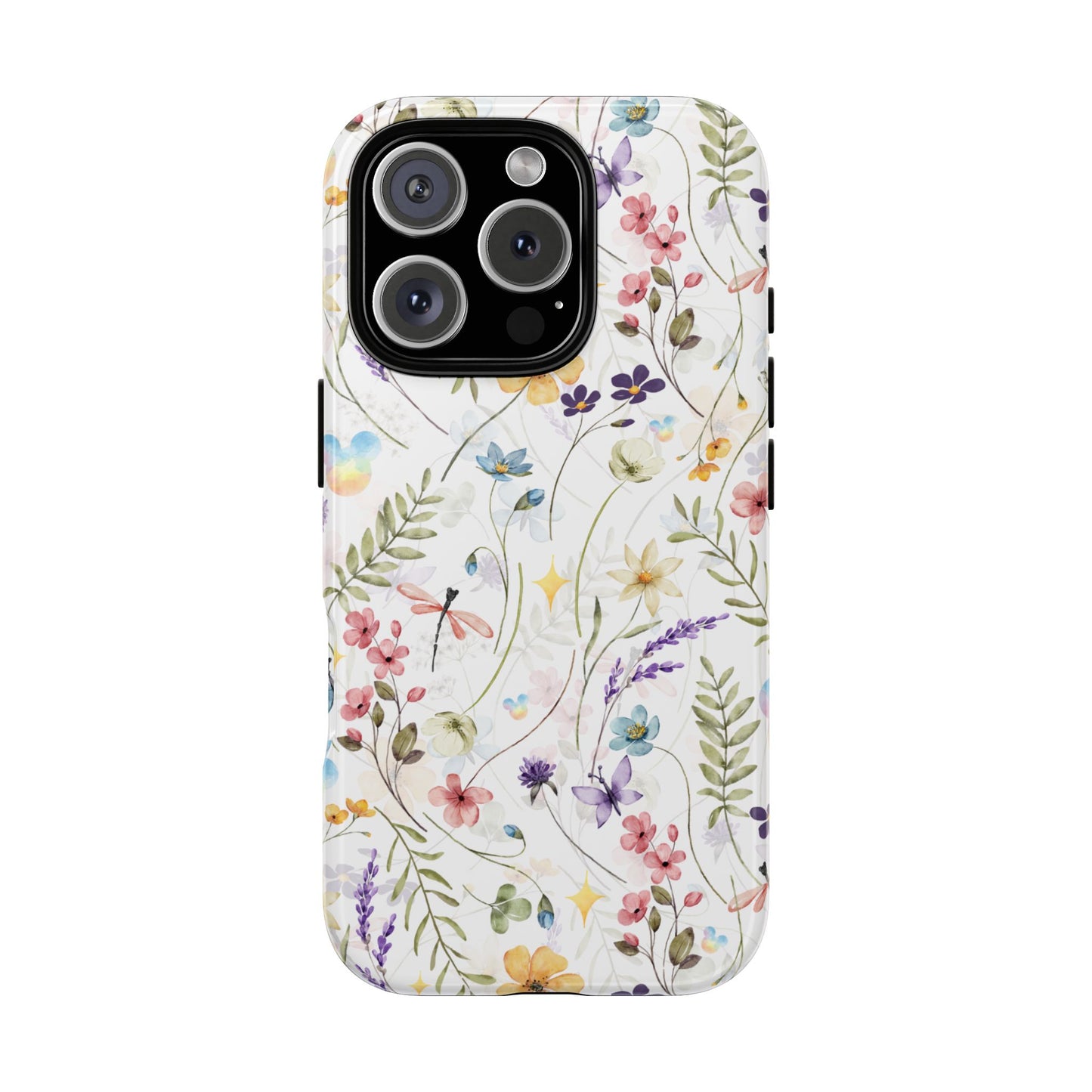 Floral Mickey Mouse Watercolor Design