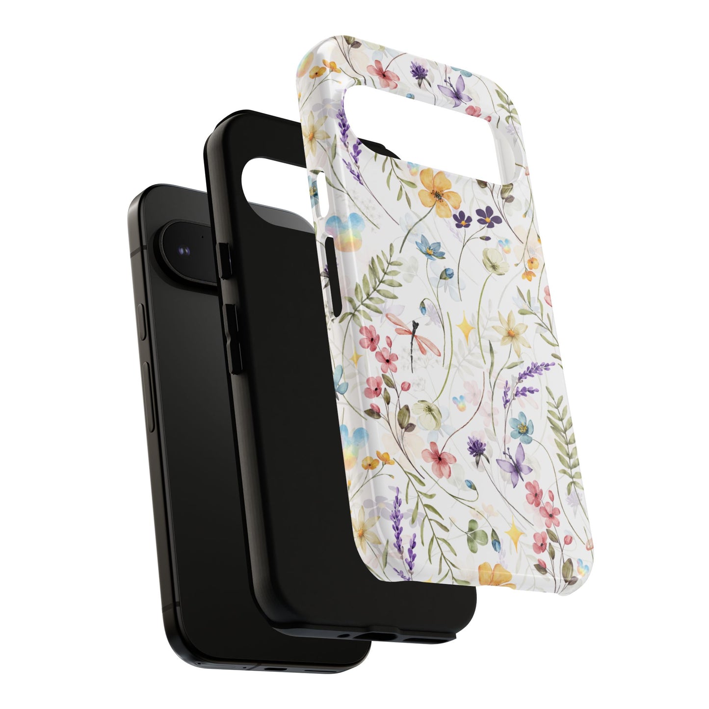 Floral Mickey Mouse Watercolor Design