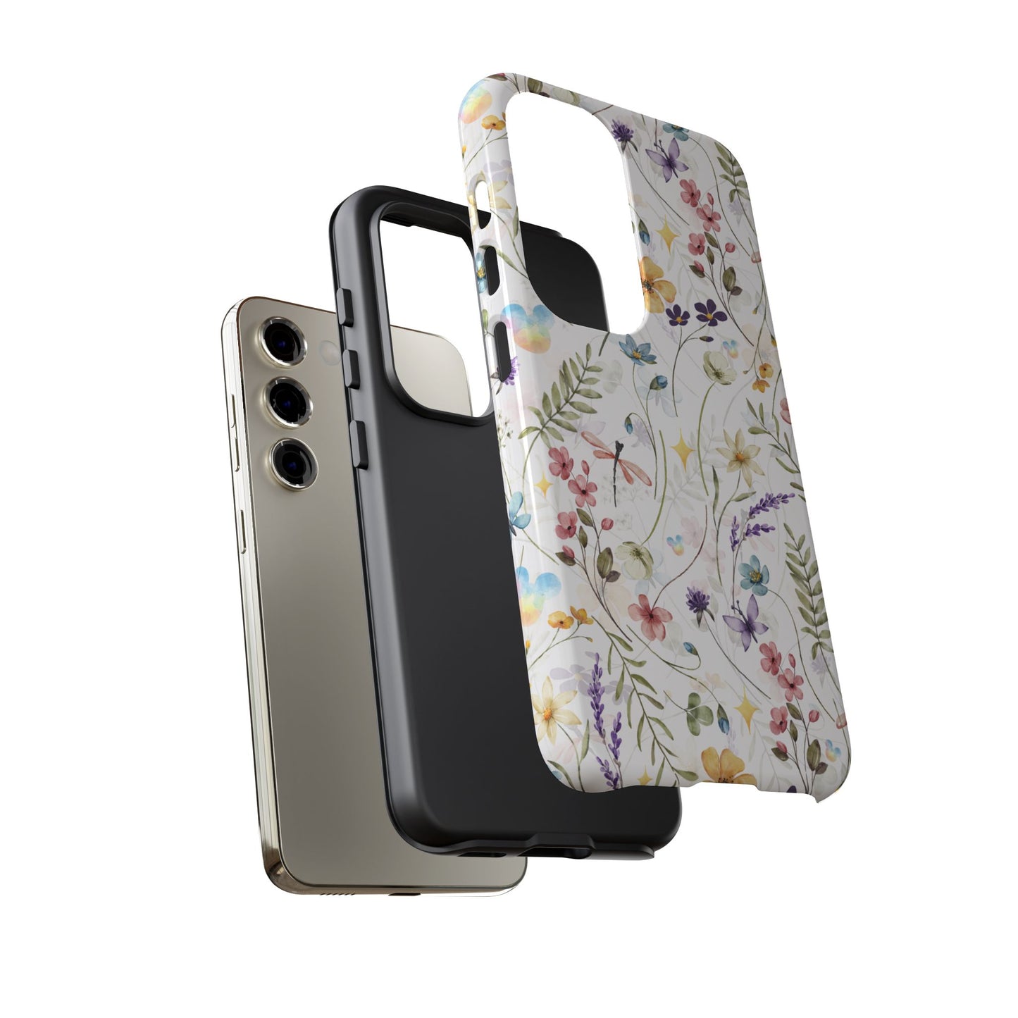 Floral Mickey Mouse Watercolor Design