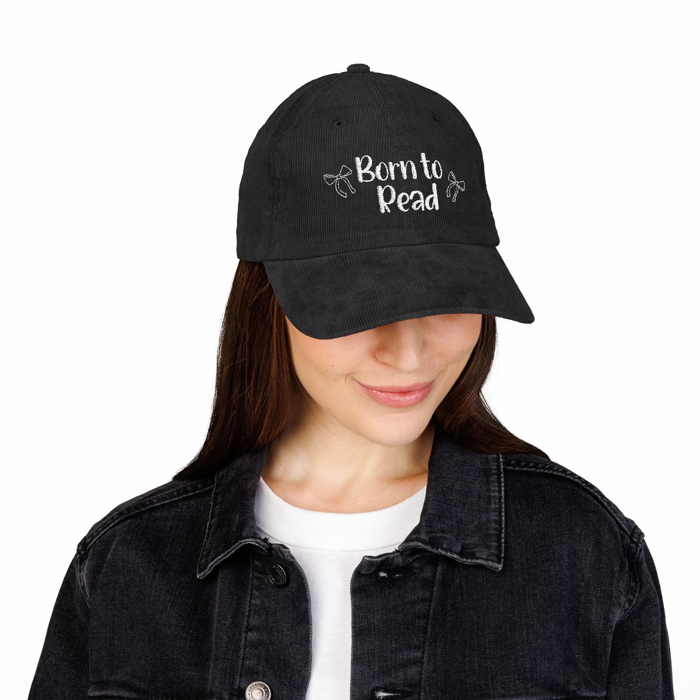 Born to Read Corduroy Cap (Embroidery)
