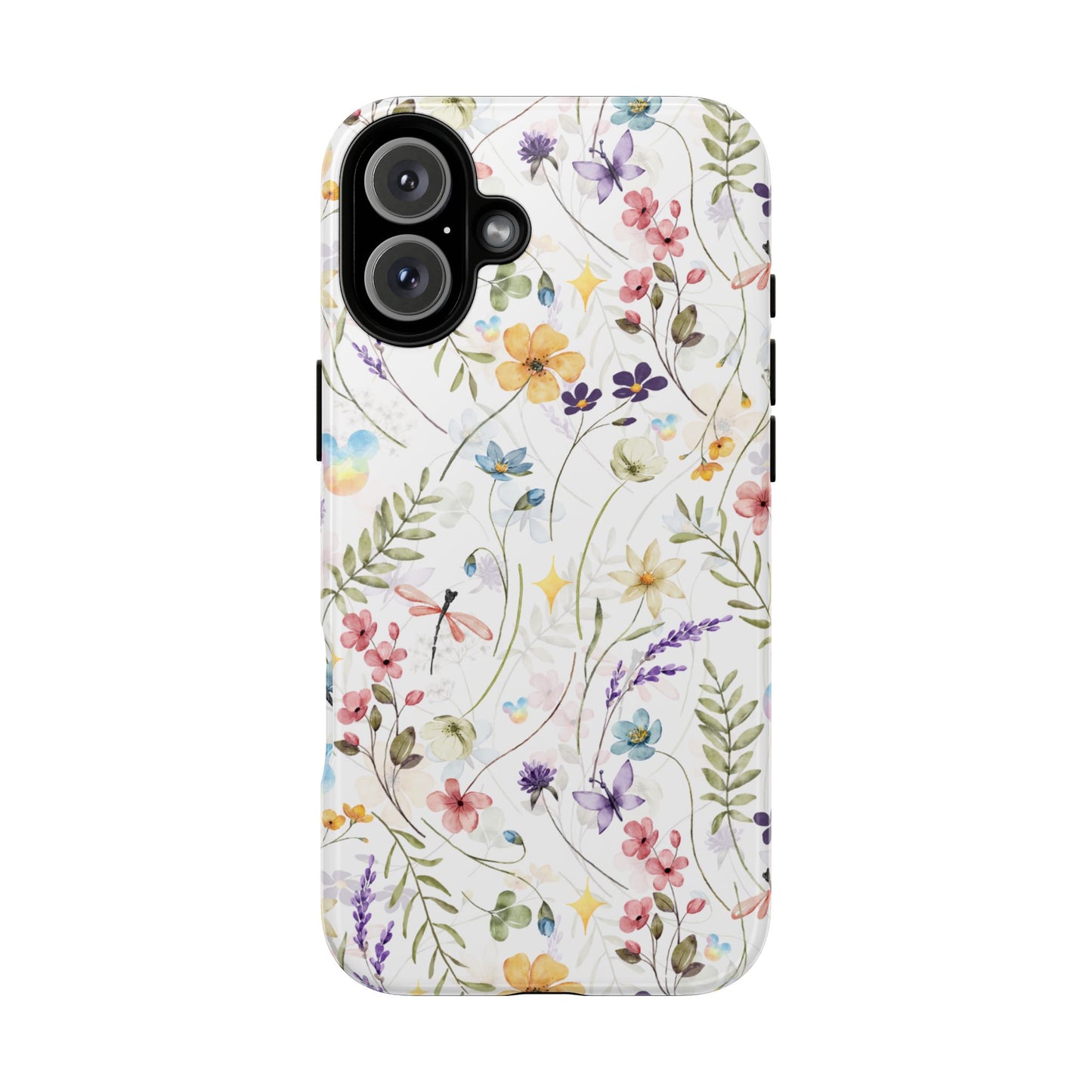 Floral Mickey Mouse Watercolor Design