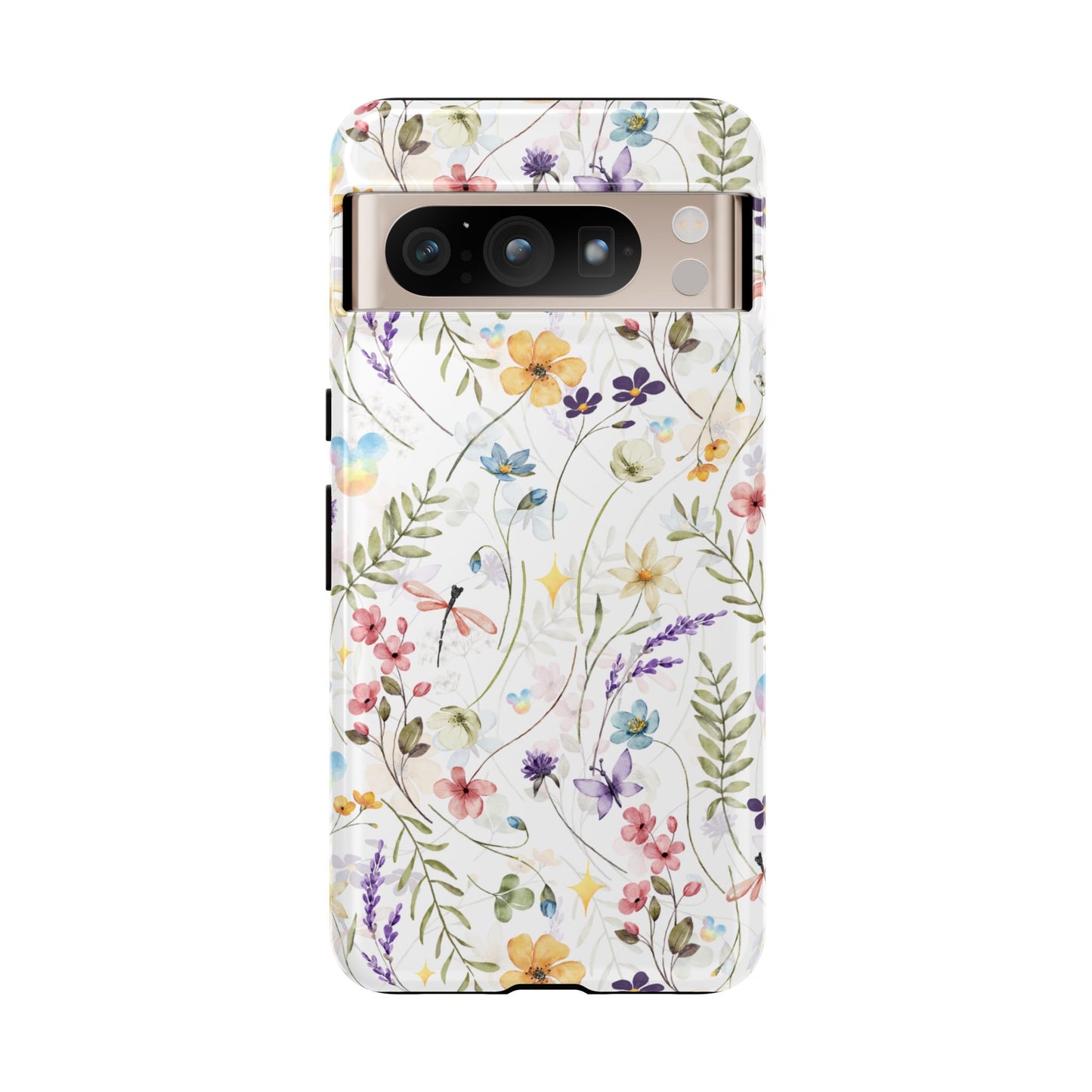 Floral Mickey Mouse Watercolor Design